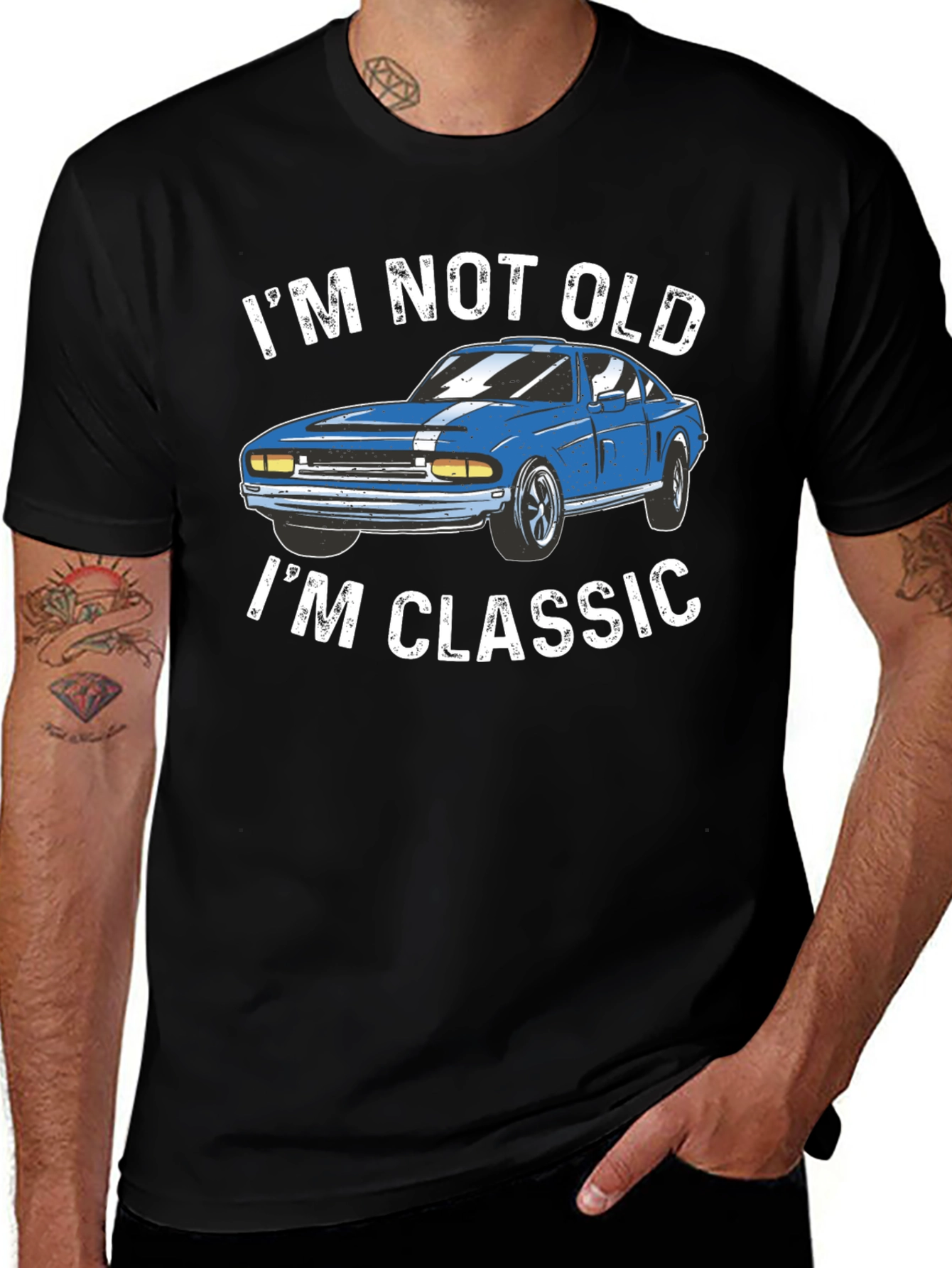 Variant 13 of Classic Car Graphic T-Shirt - I'm Not Old, I'm Classic