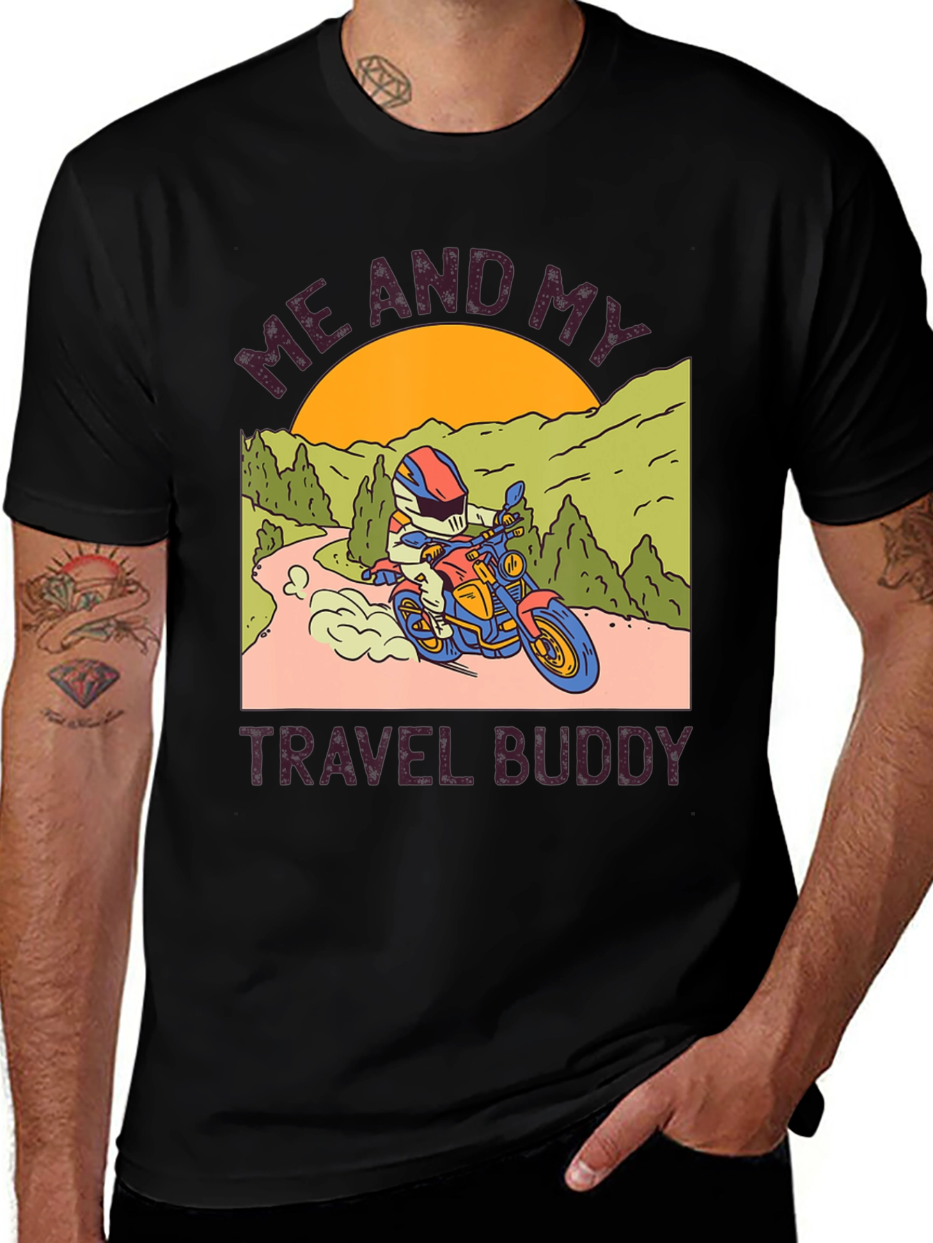Motorcycle Travel Buddy Graphic Tee