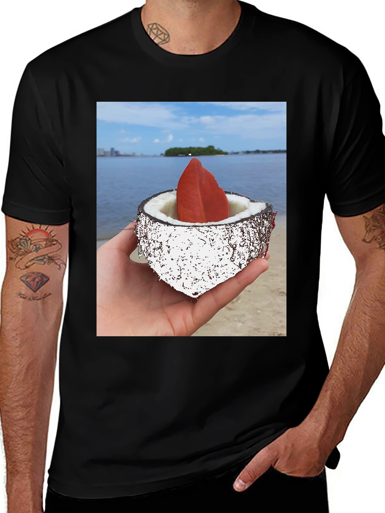 Variant 15 of Coconut Beach T-Shirt - Tropical Style