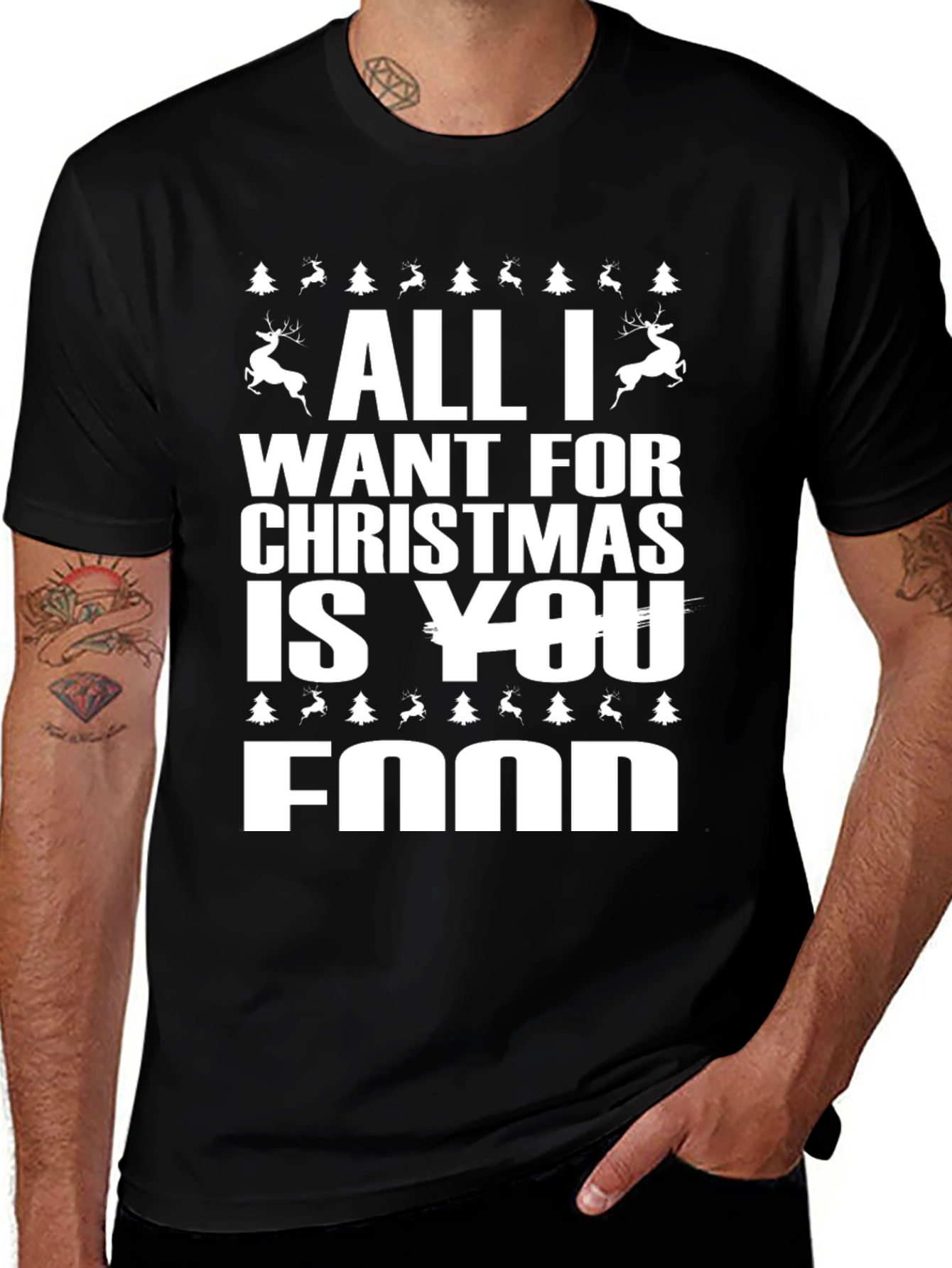 Variant 6 of Funny Christmas Food T-Shirt