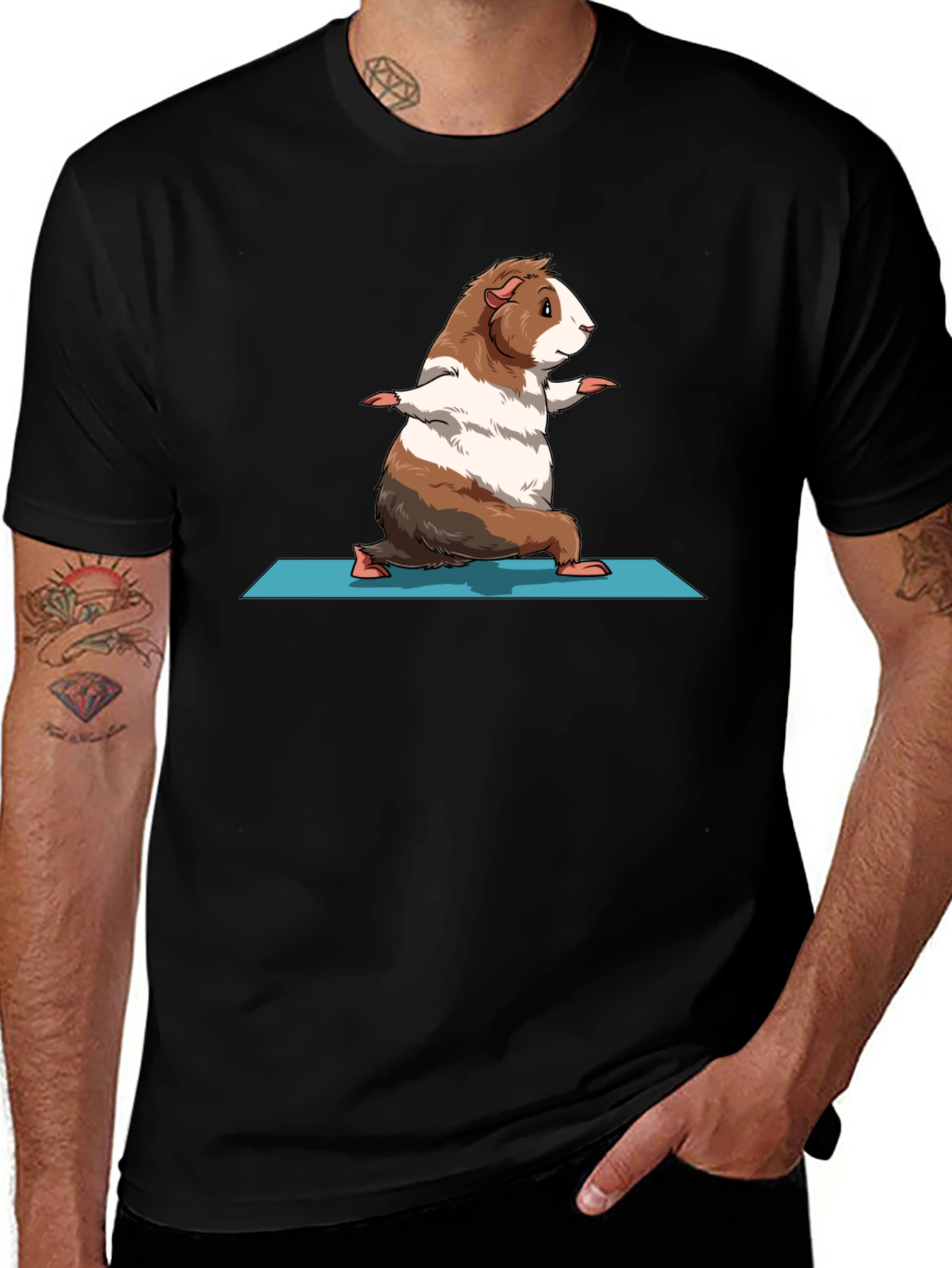 Variant 2 of Yoga Guinea Pig T-Shirt - Relaxed Fit