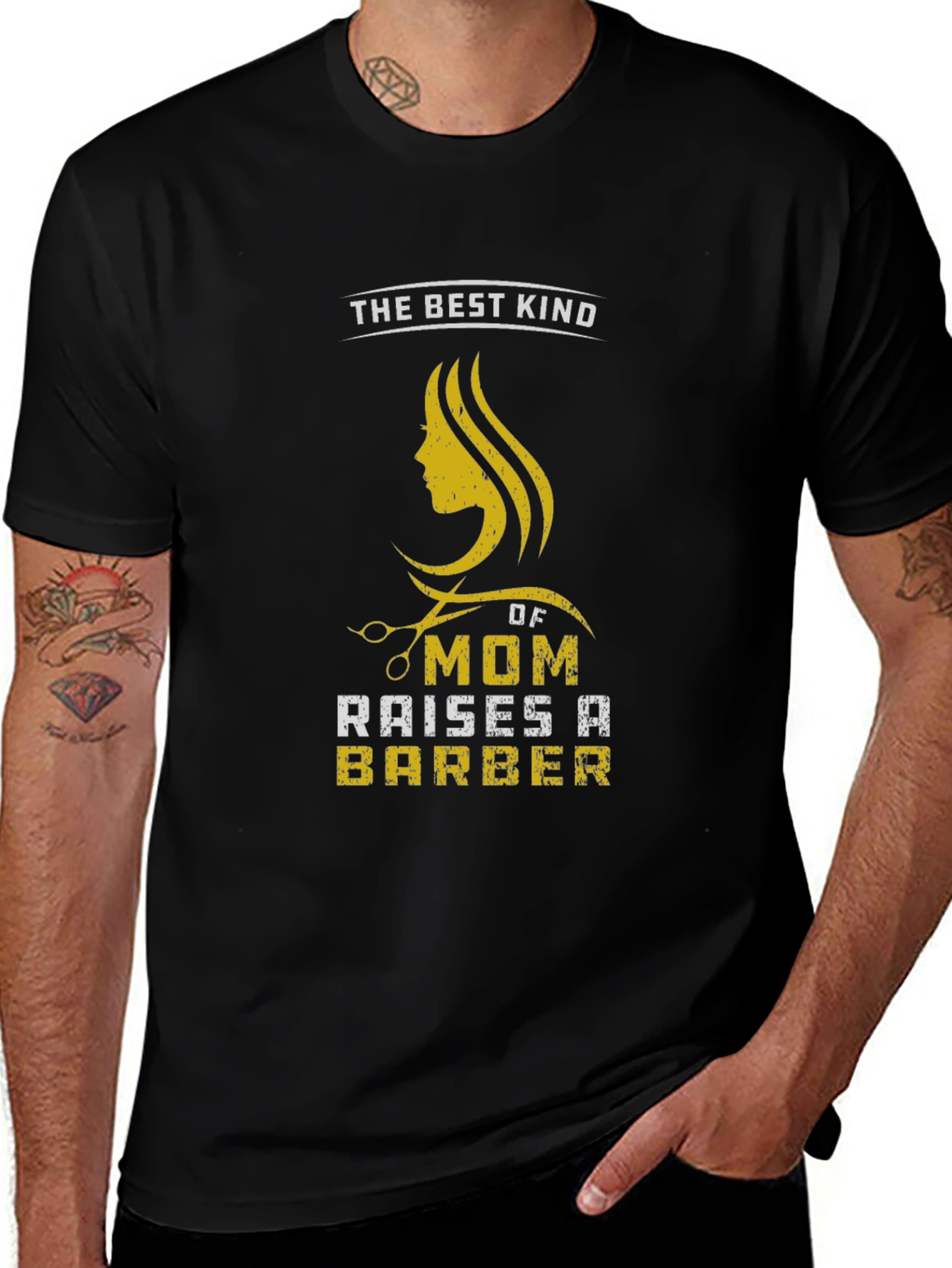 Variant 28 of Barber Mom T-Shirt - Stylish Graphic Tee