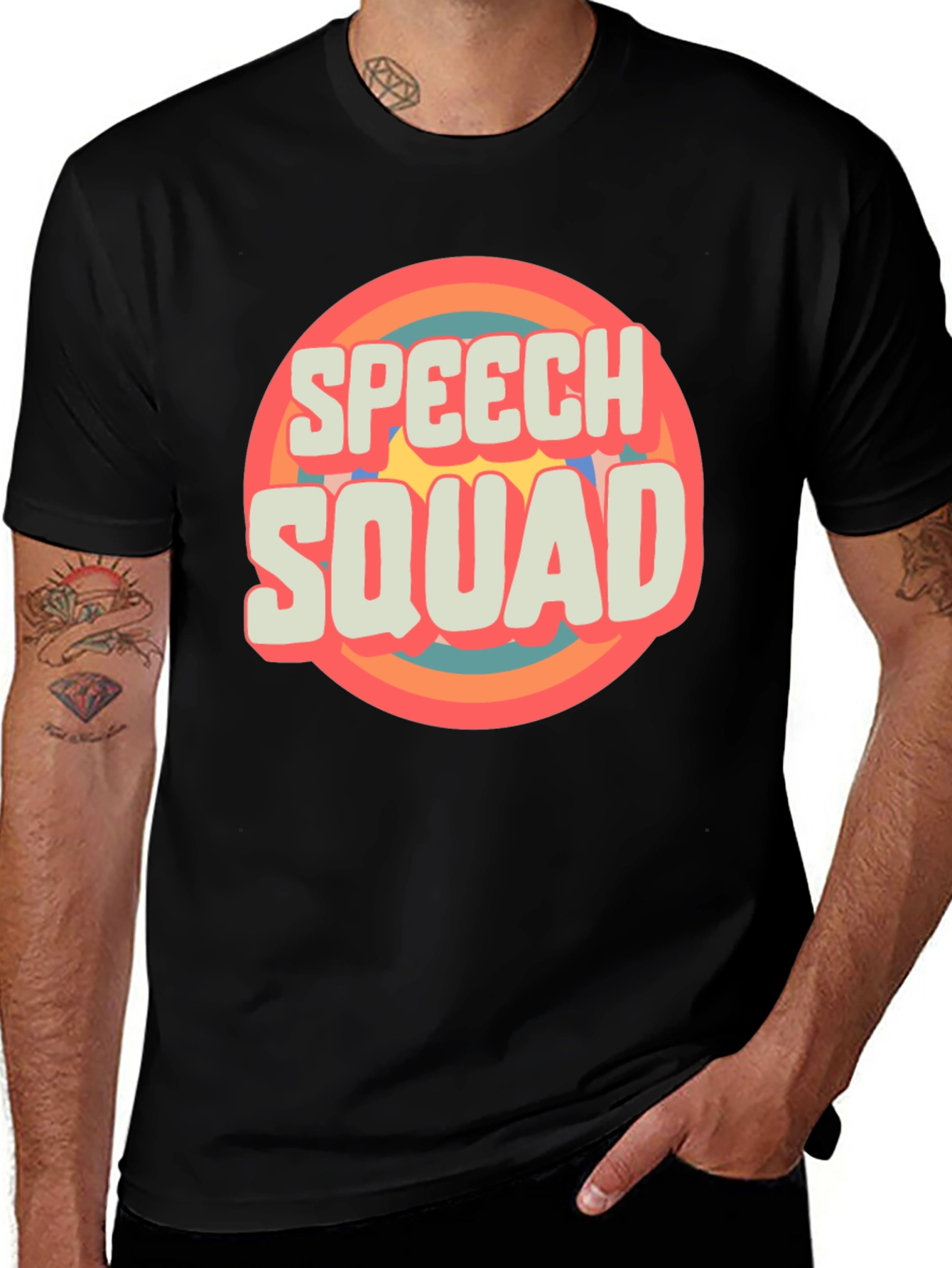 Variant 12 of Speech Squad Retro Graphic Tee