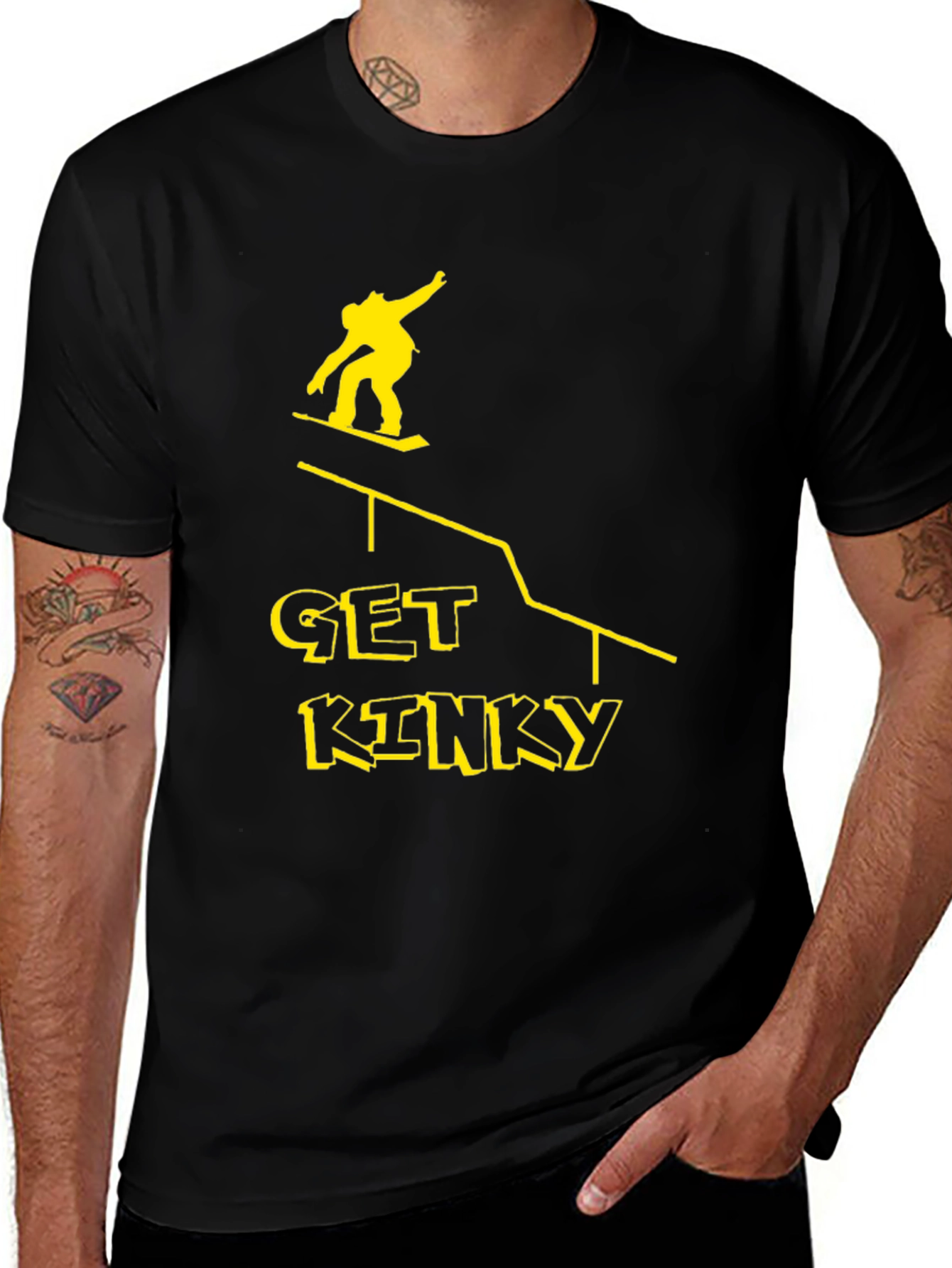 Variant 19 of Get Kinky Graphic Tee - Black Cotton T-Shirt