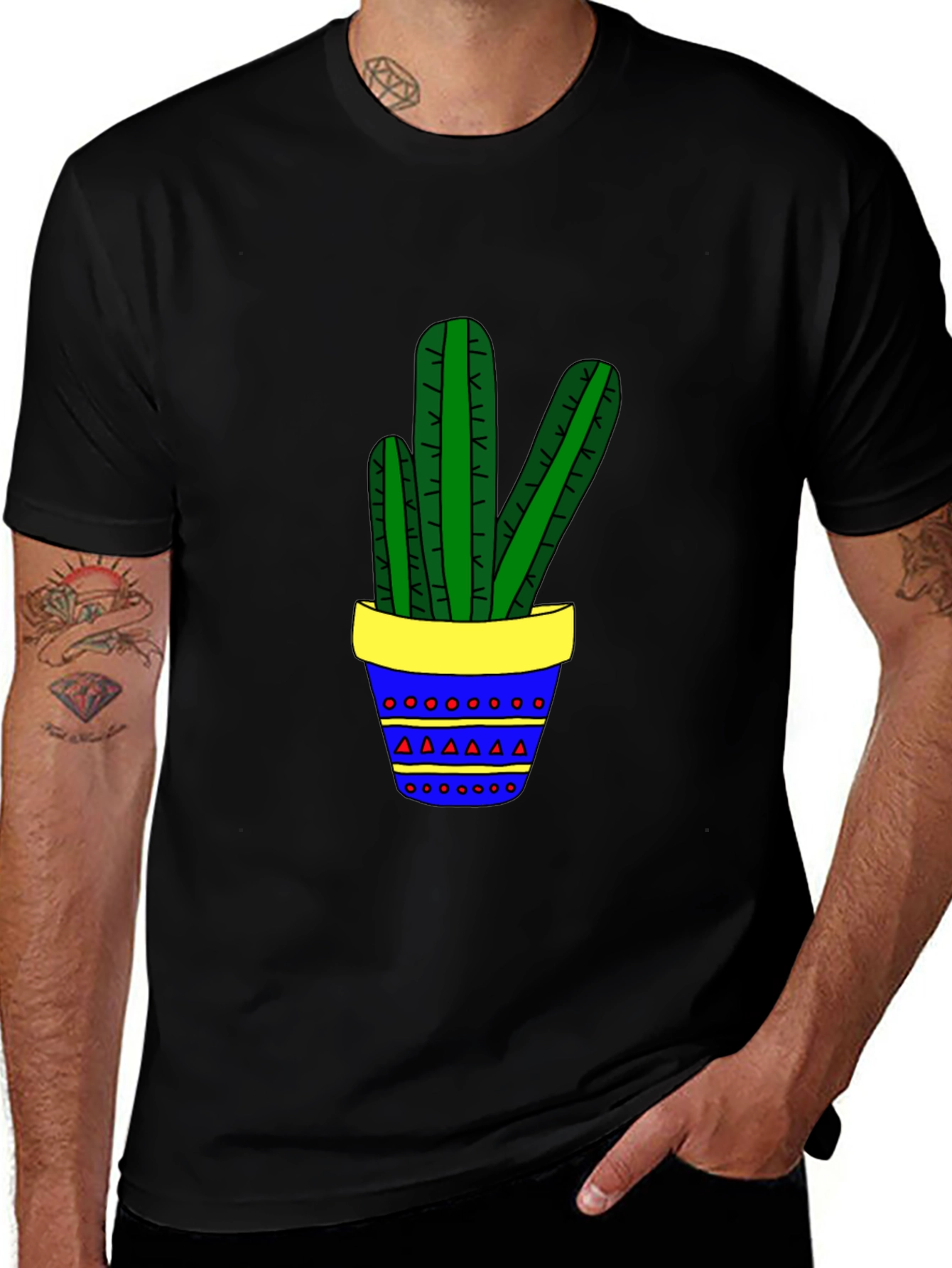 Variant 23 of Cactus Graphic Tee - Fun Plant Lover Shirt