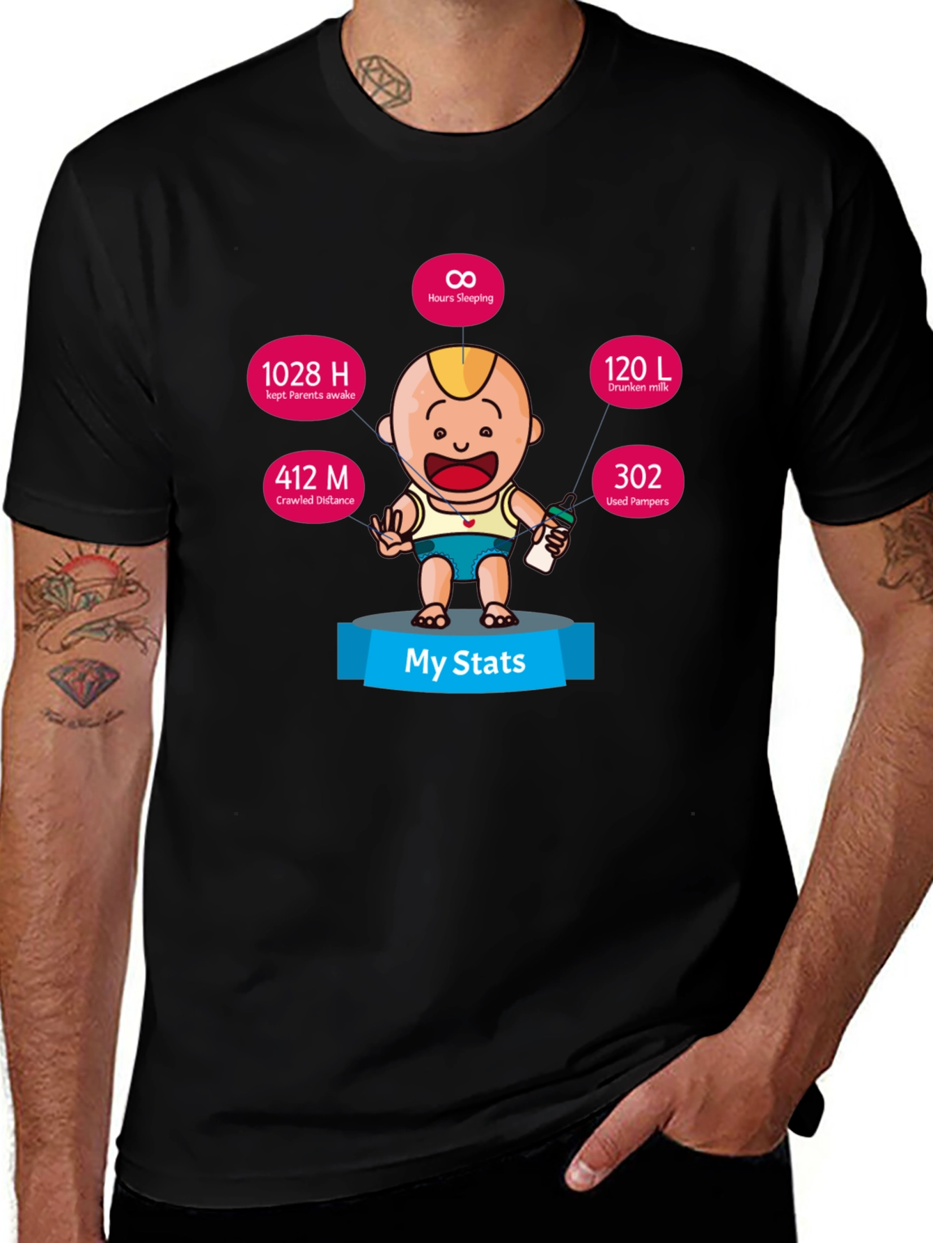Variant 17 of My Stats Baby T-Shirt