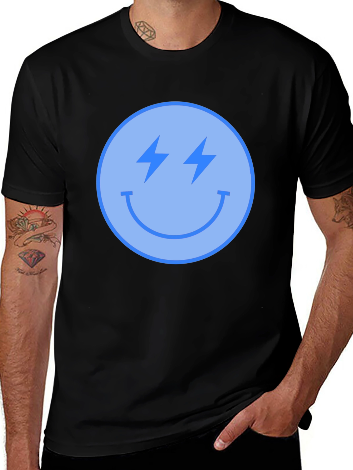 Variant 25 of Electric Smile T-Shirt - Black