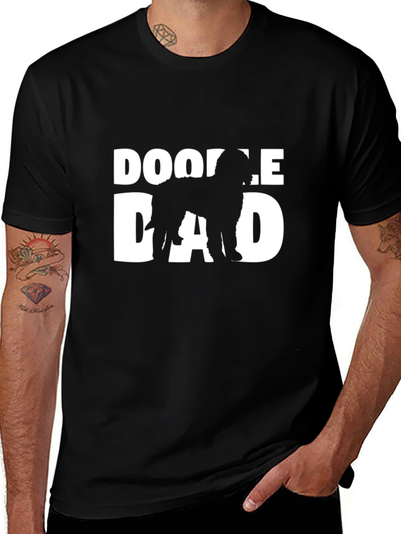 Variant 28 of Doodle Dad Graphic Tee - Black