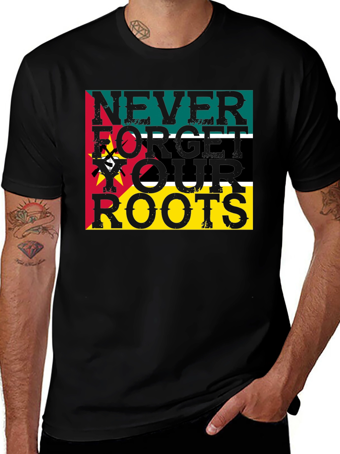 Variant 2 of Never Forget Our Roots Graphic Tee