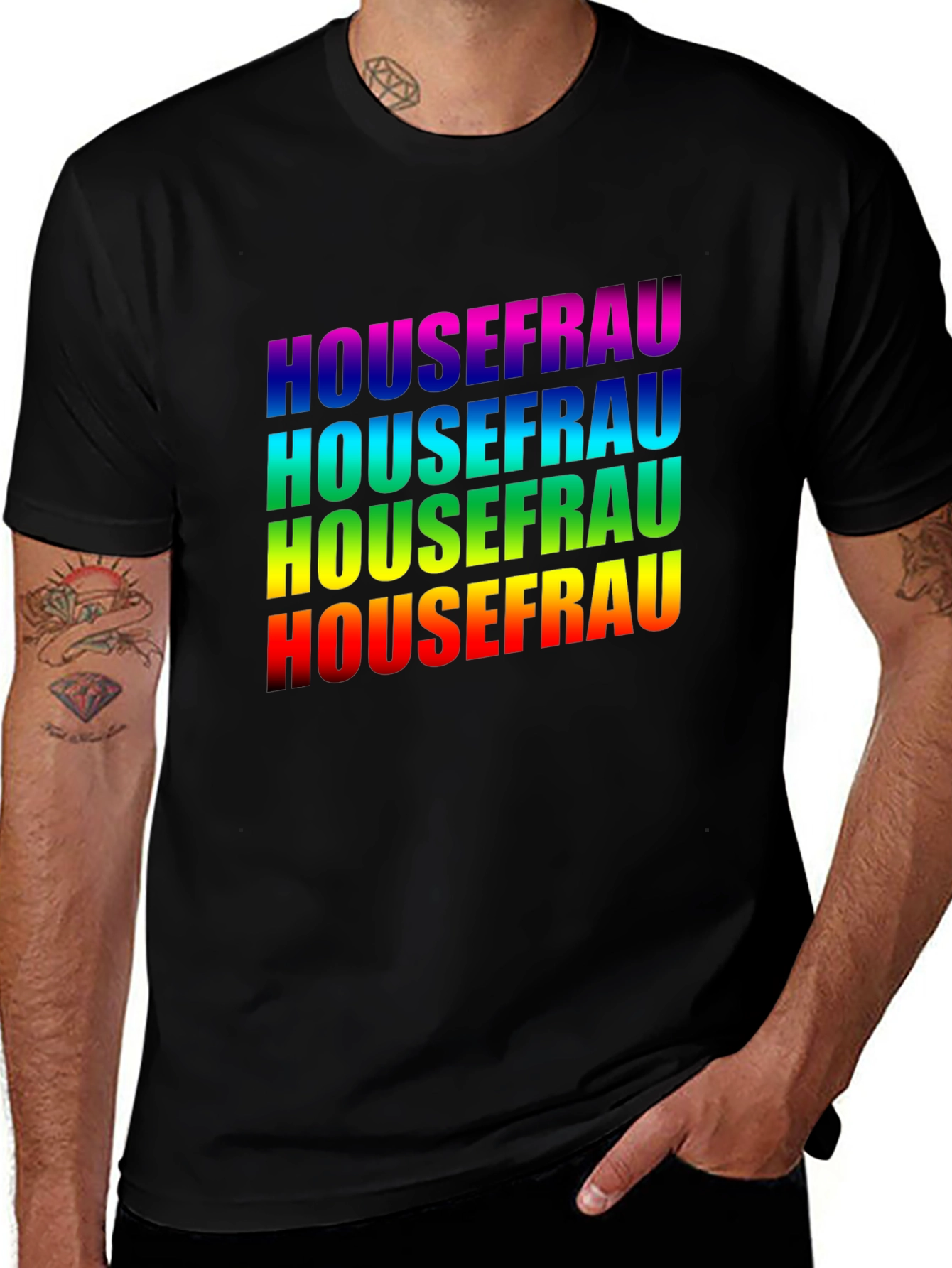 Variant 24 of Housefrau Rainbow Pride Graphic T-Shirt