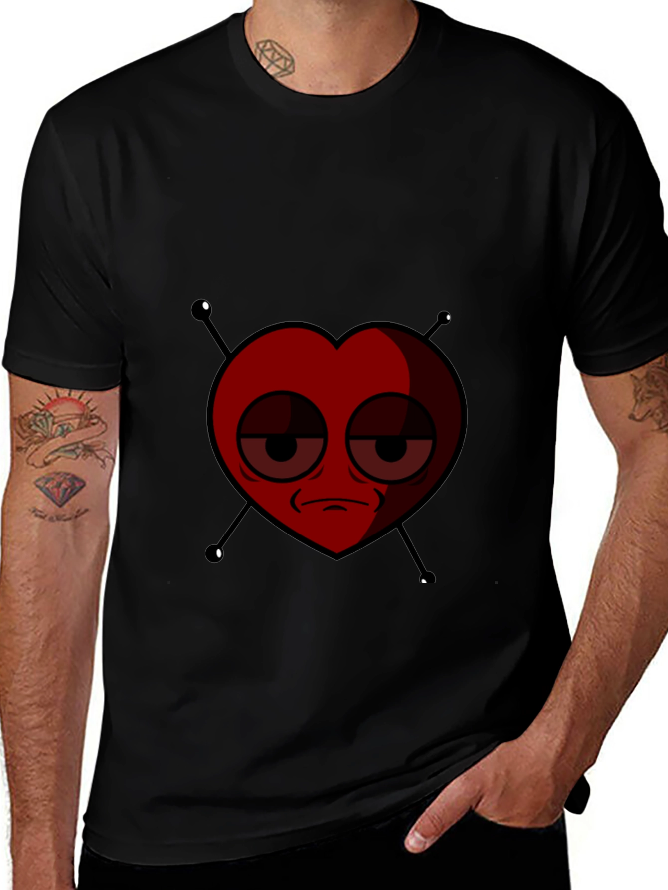 Emo Heart Graphic Tee - Express Yourself!