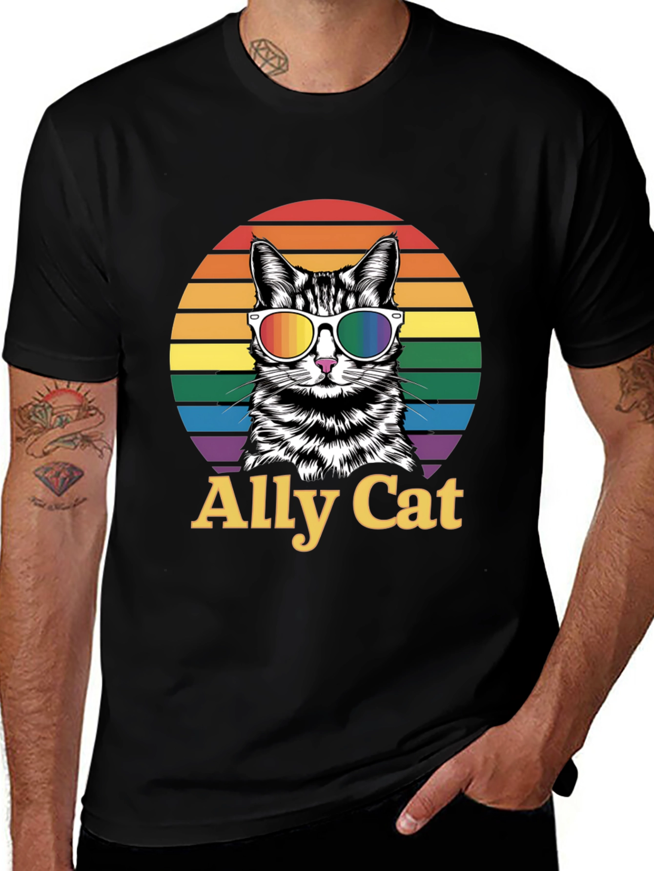 Variant 6 of Ally Cat Pride T-Shirt