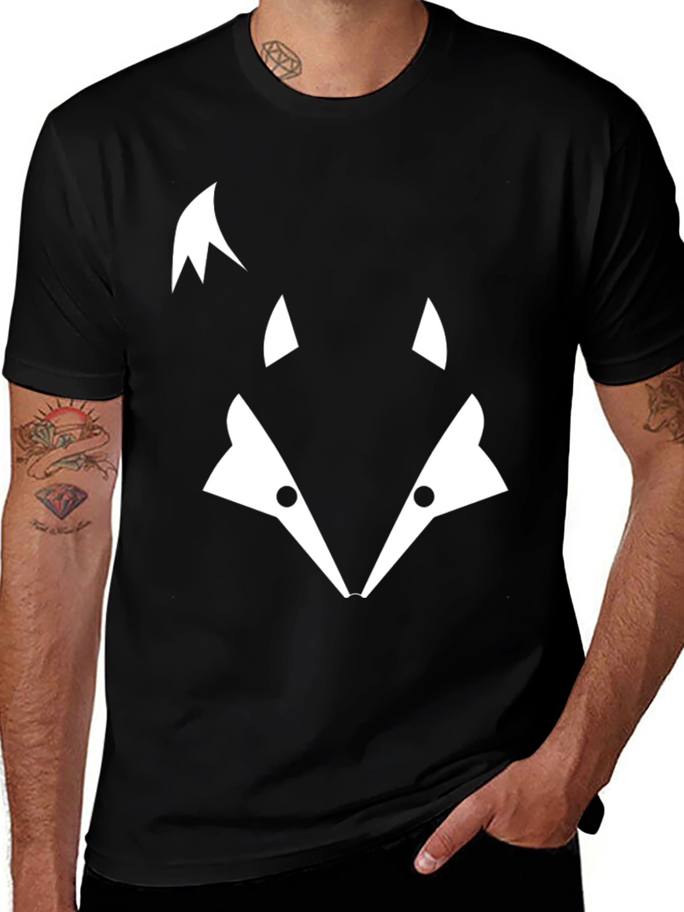 Variant 27 of Fox Graphic Black T-Shirt