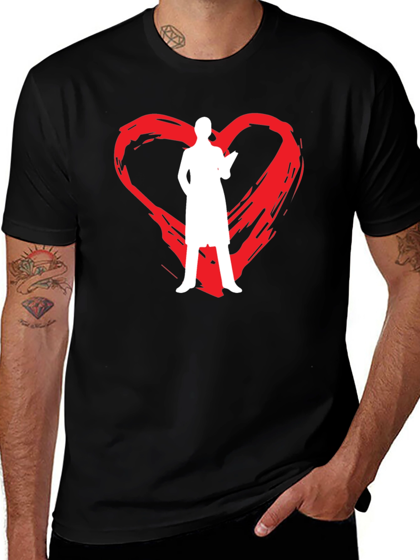 Variant 16 of Doctor Love Graphic T-Shirt - Black