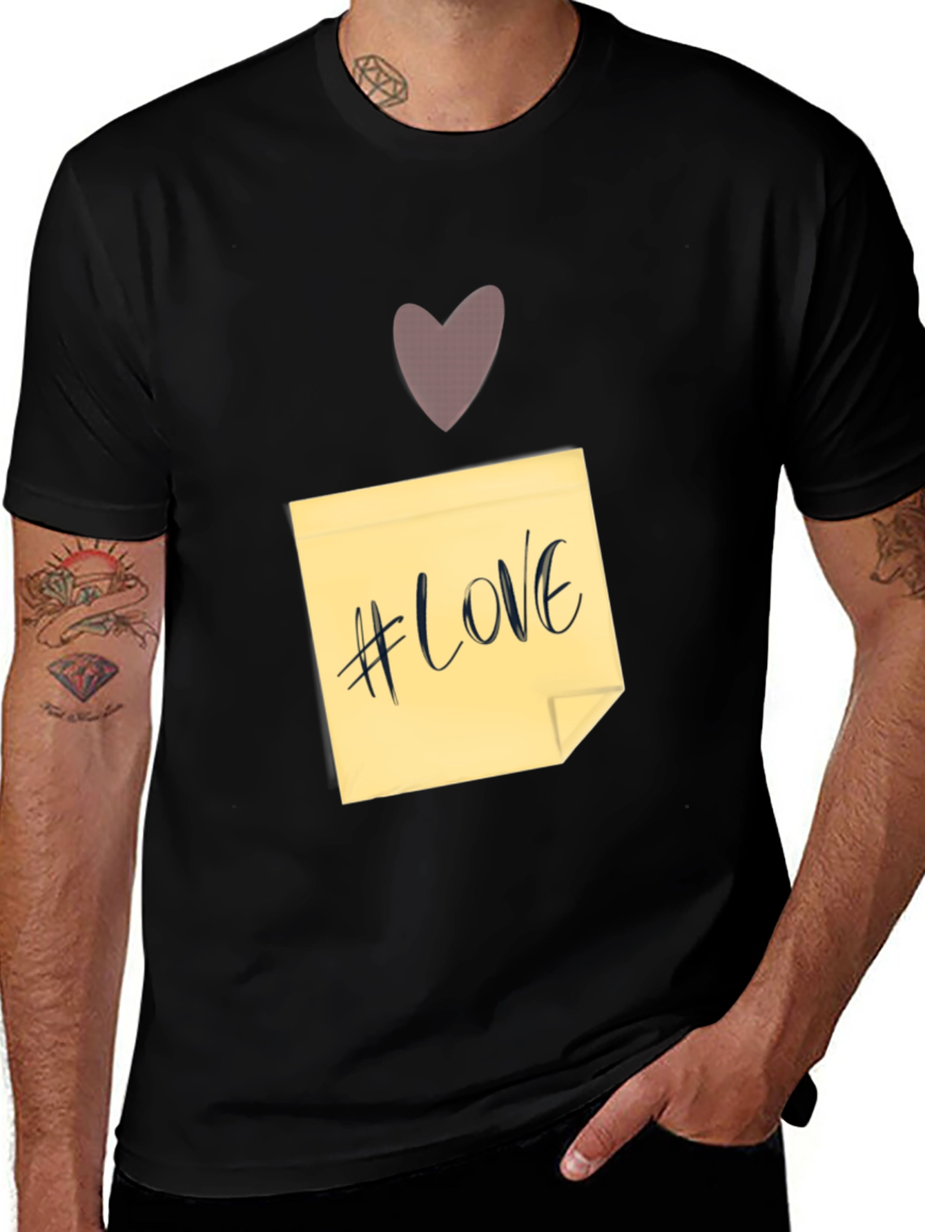 Variant 22 of Love Note Graphic Tee - Casual Comfort