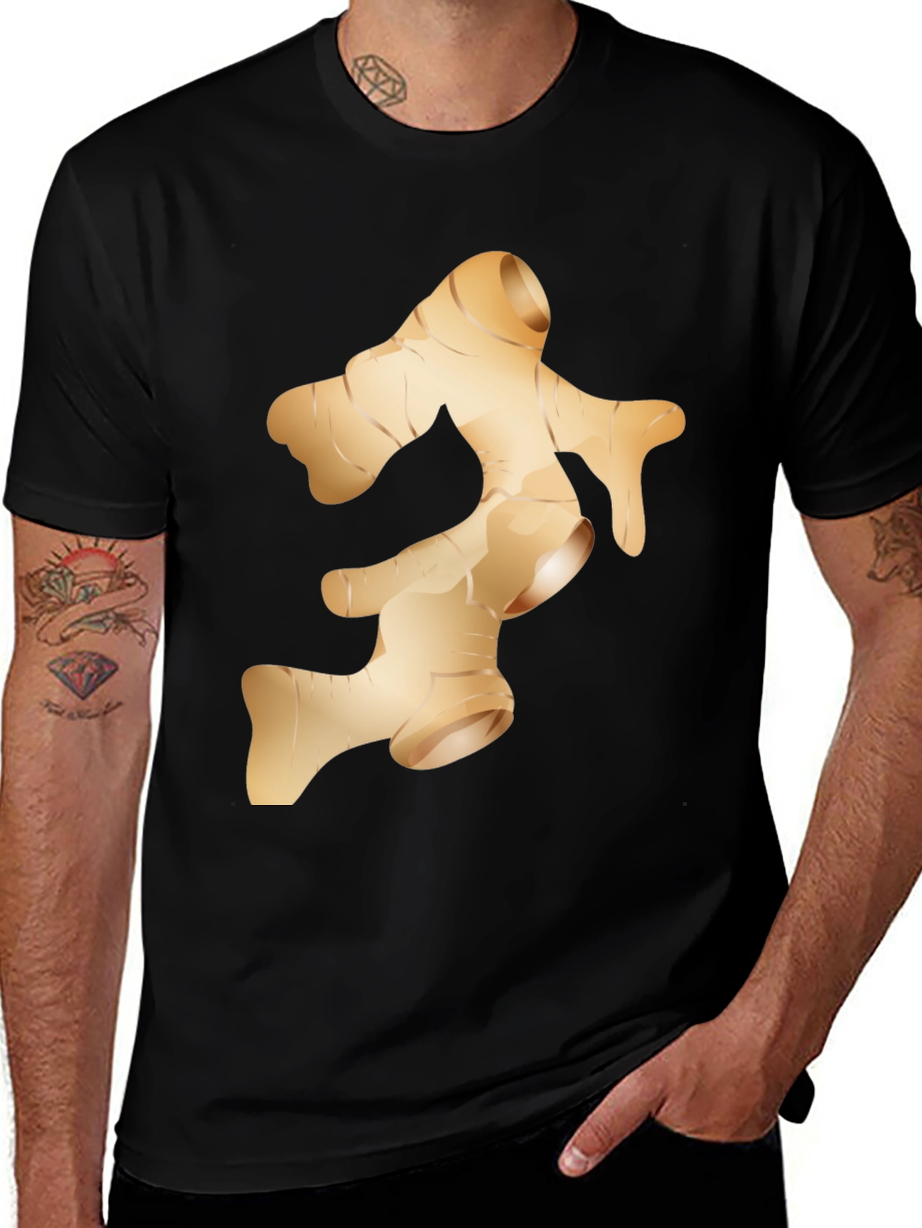 Variant 8 of Ginger Root Graphic Tee - Quirky & Comfortable