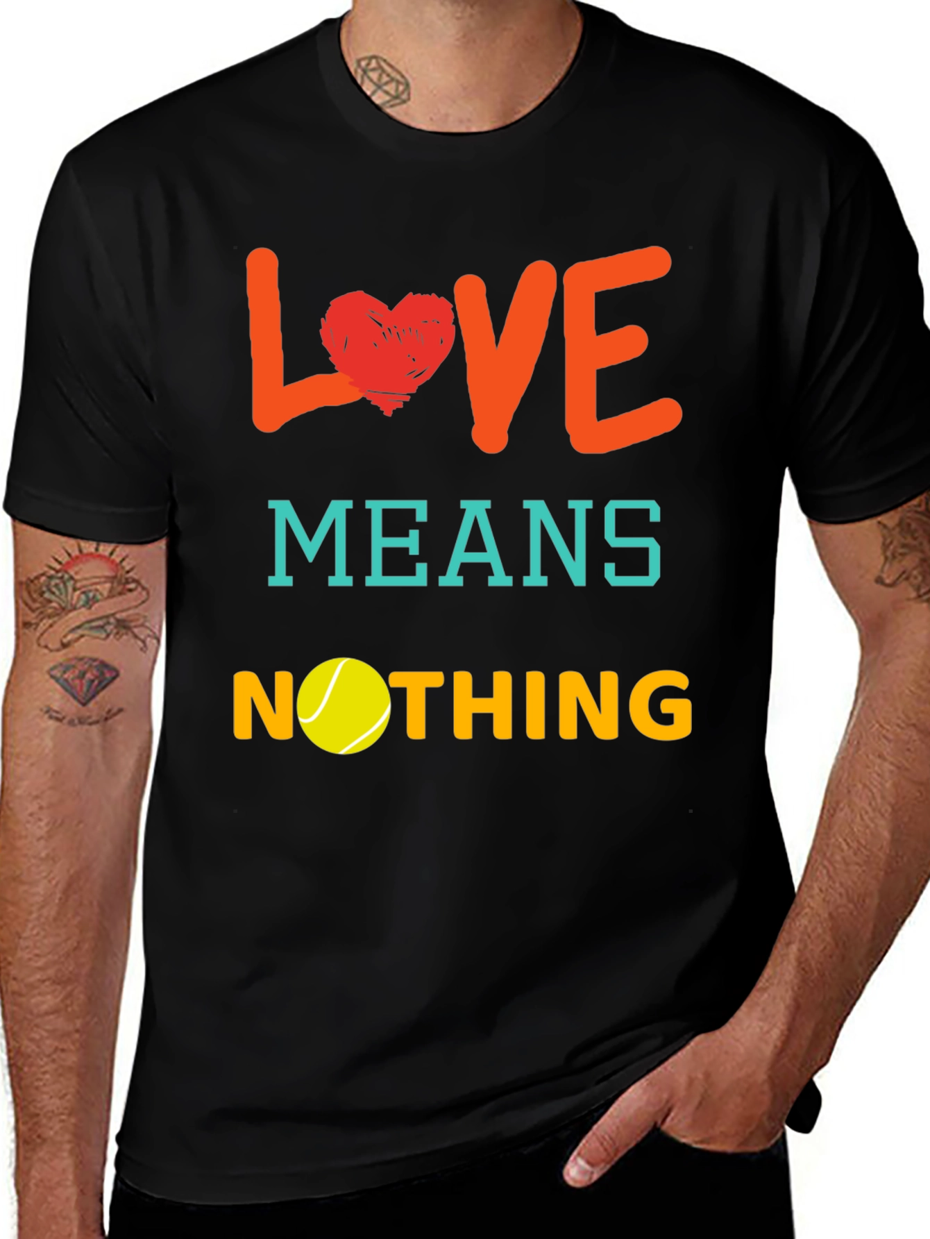 Variant 11 of Love Means Nothing Tennis T-Shirt