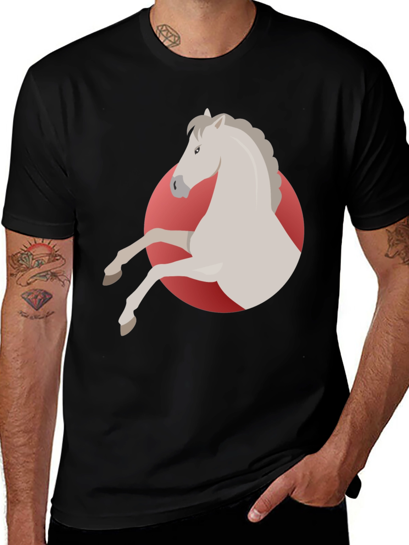 Variant 8 of Horse Graphic Tee - Stylish & Comfortable