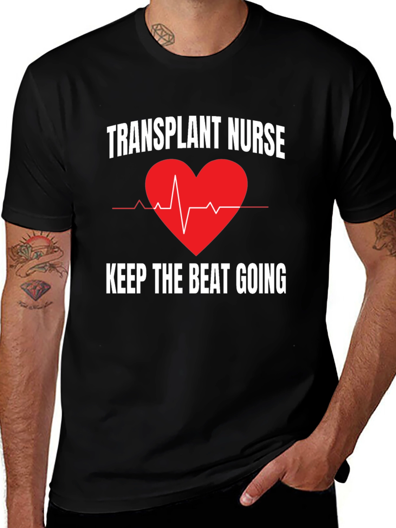 Transplant Nurse Keep the Beat Going T-Shirt