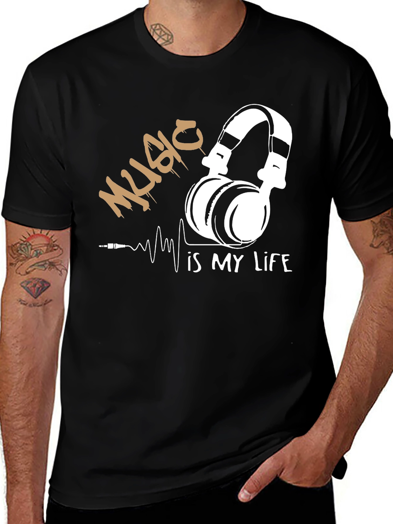 Variant 16 of Music Is My Life Graphic Tee