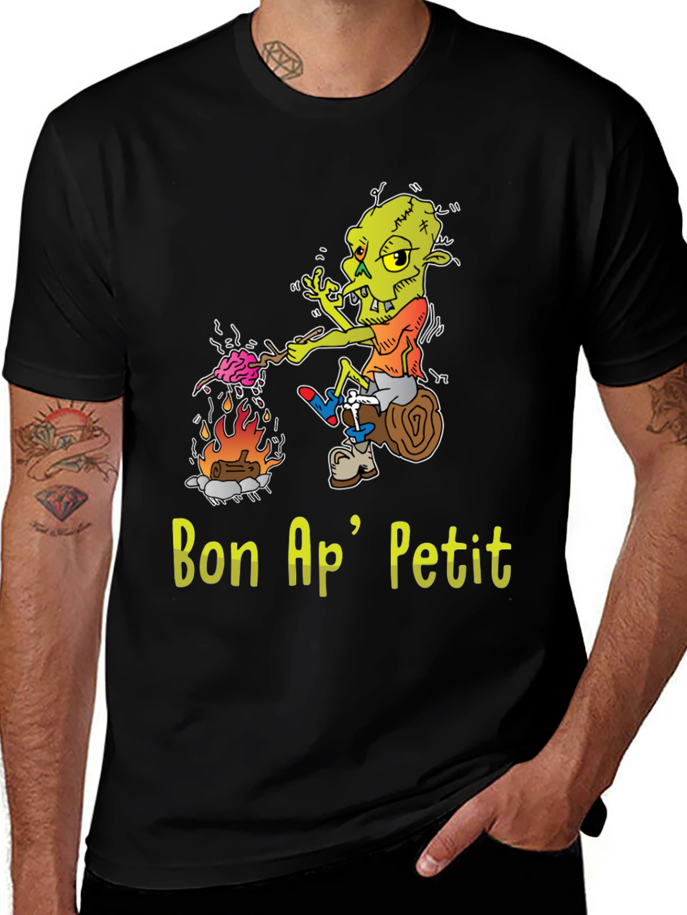 Variant 21 of Bon Ap' Petit T-Shirt - Funny Cartoon Goblin Design