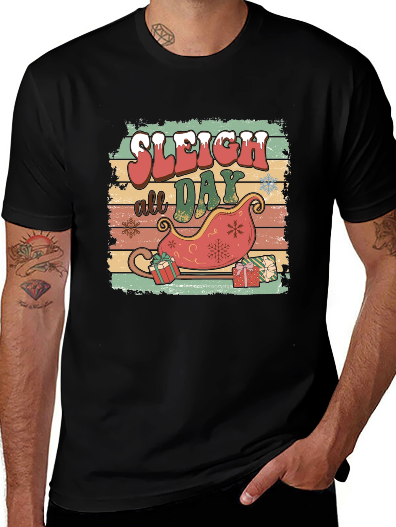 Variant 17 of Sleigh All Day Graphic Tee