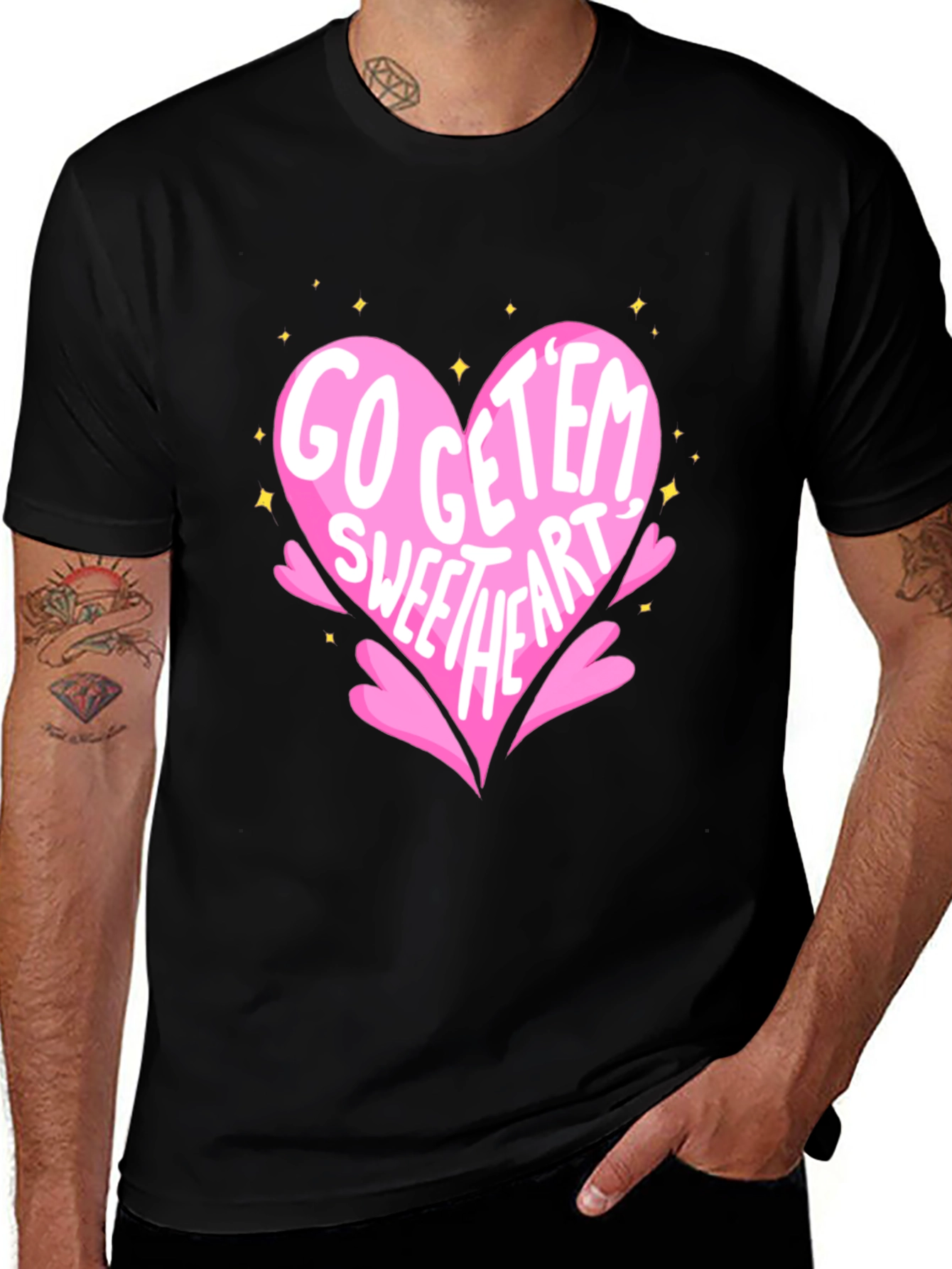 Variant 18 of Go Get 'Em Sweetheart Heart Tee