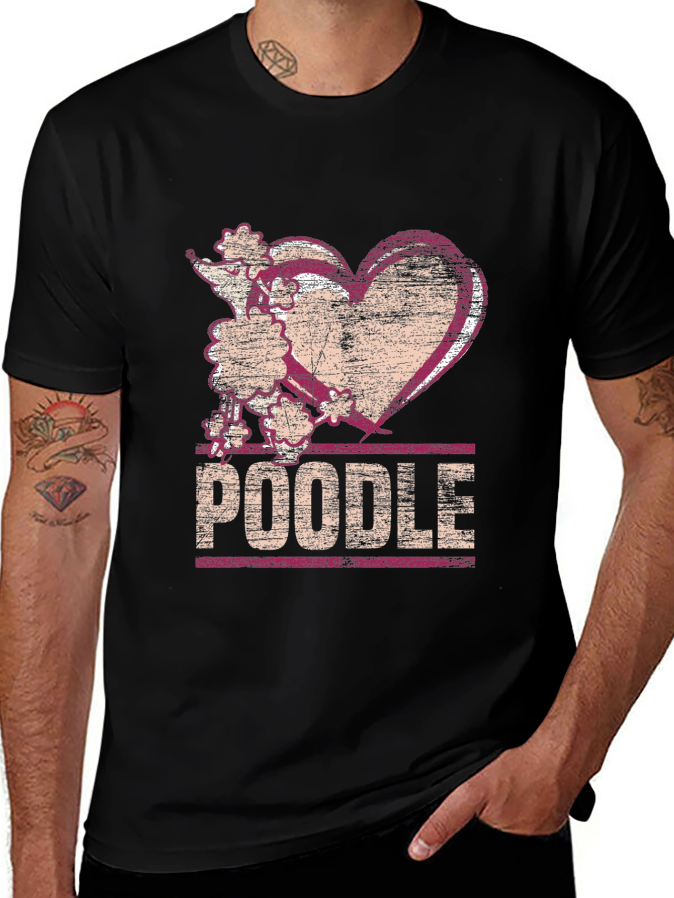 Variant 28 of Poodle Heart T-Shirt - Dog Lover Tee