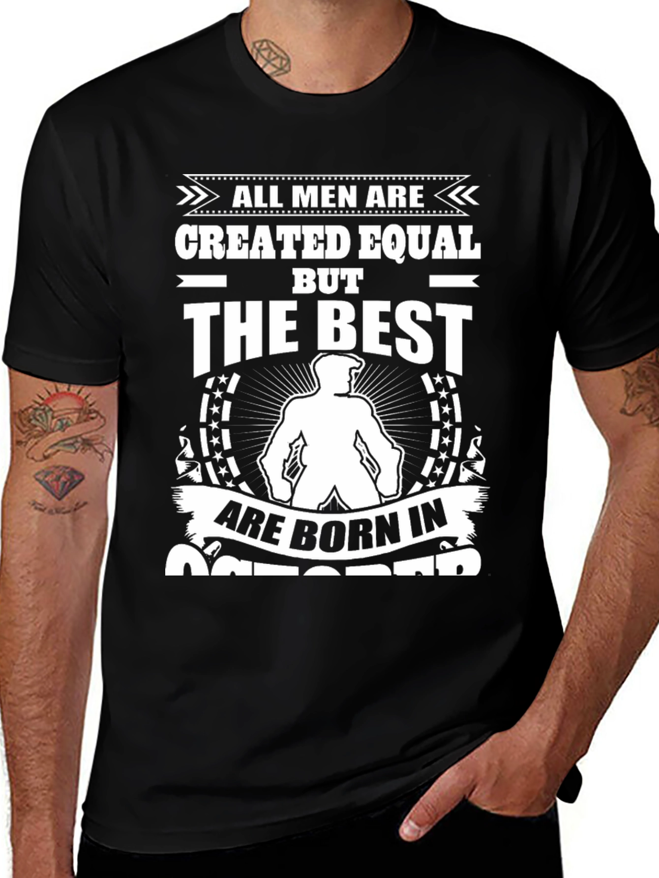 Variant 24 of All Men Created Equal - Best Born in October T-Shirt