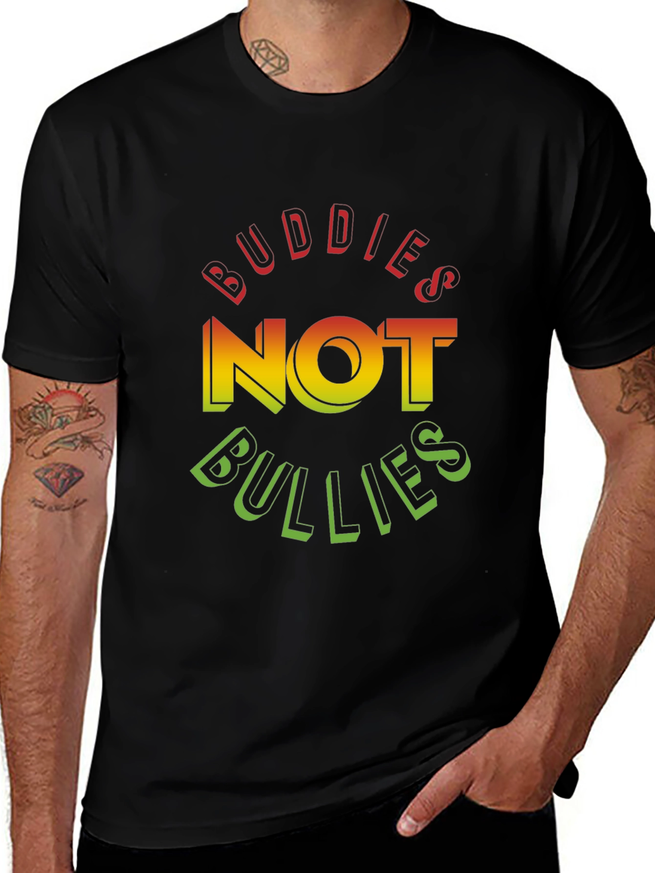 Variant 30 of Buddies Not Bullies Graphic Tee