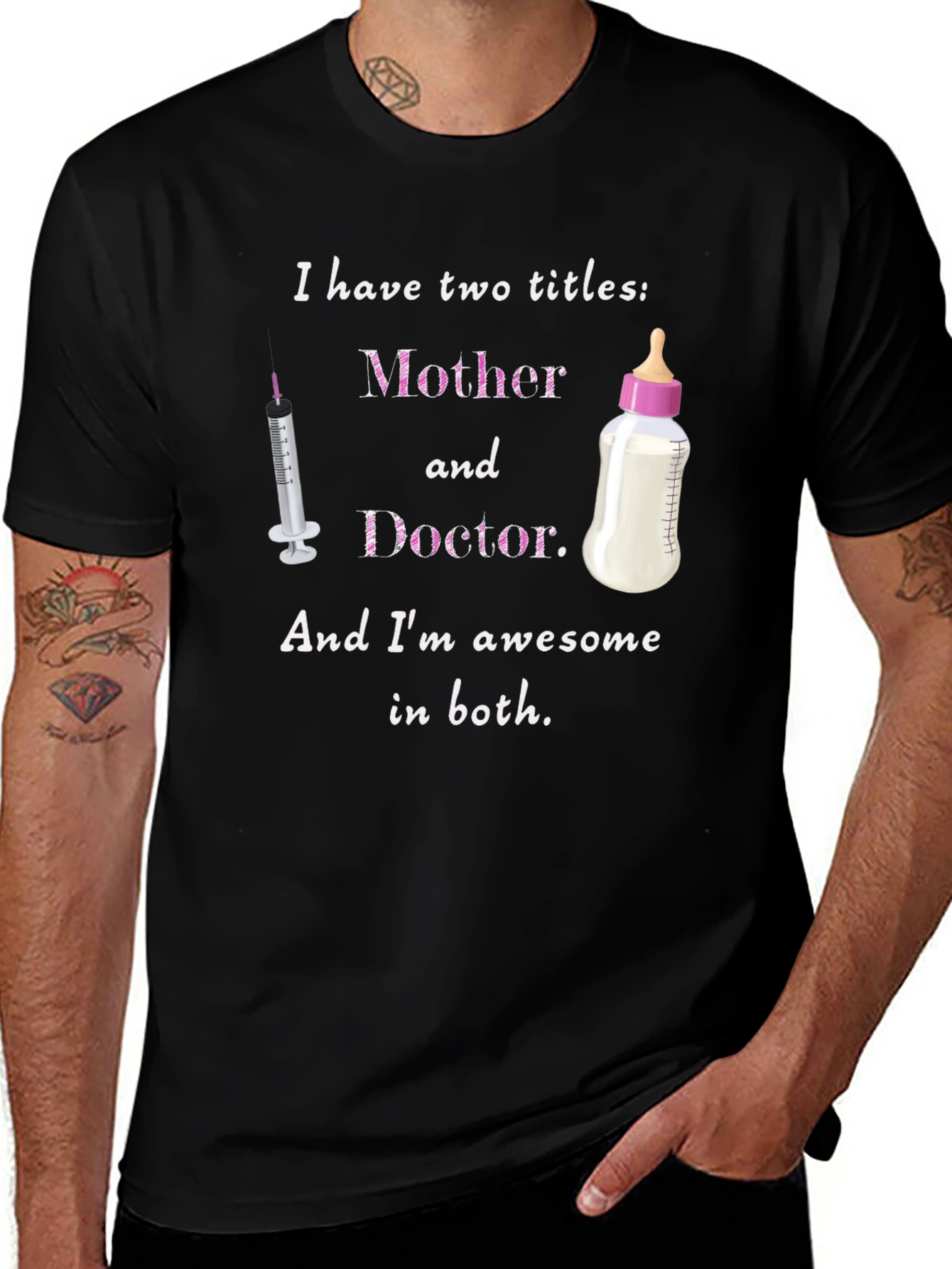 Variant 29 of Mother & Doctor T-Shirt - Awesome Mom Tee