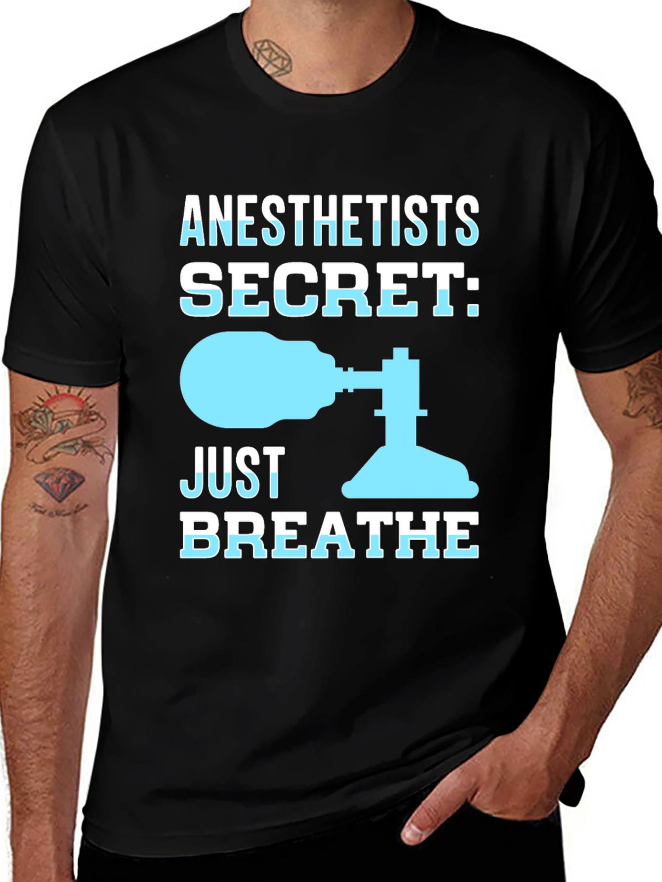 Variant 15 of Anesthetist Secret T-Shirt - Just Breathe Funny Tee