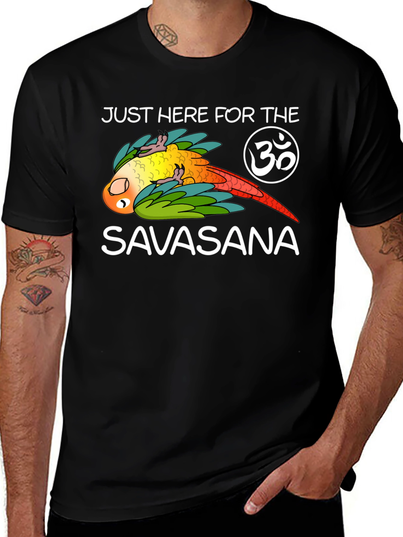 Just Here For Savasana Yoga T-Shirt