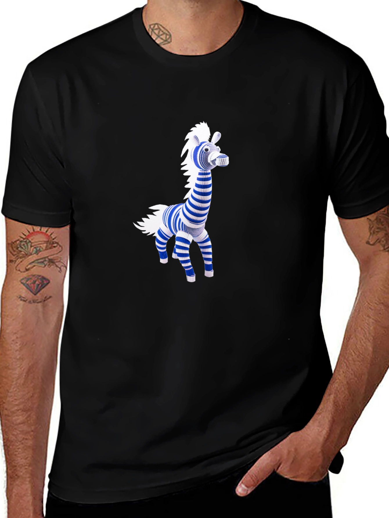 Variant 7 of Novelty Zebra Graphic T-Shirt - Classic Fit