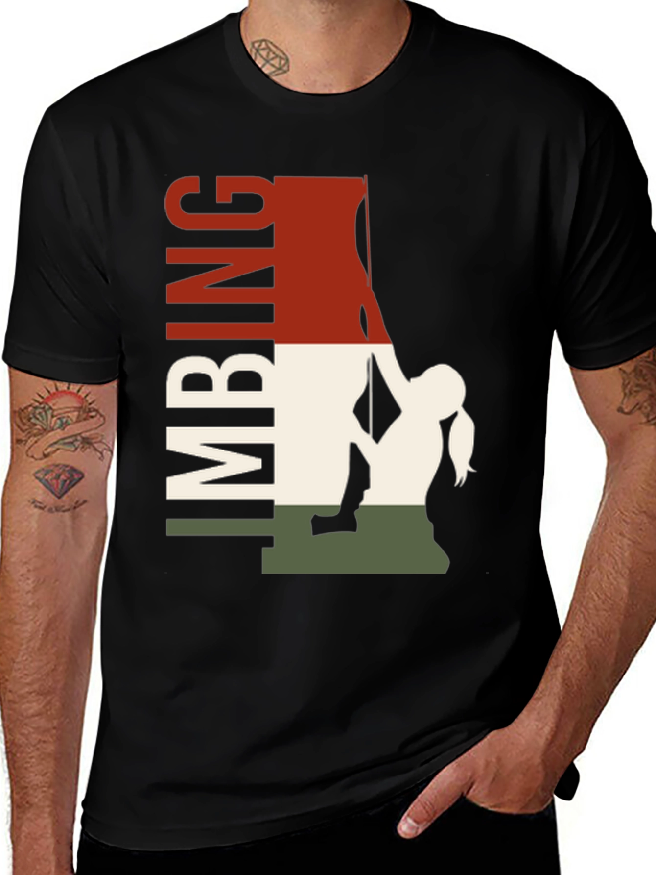 Variant 29 of Climbing Graphic Tee - Adventure Ready