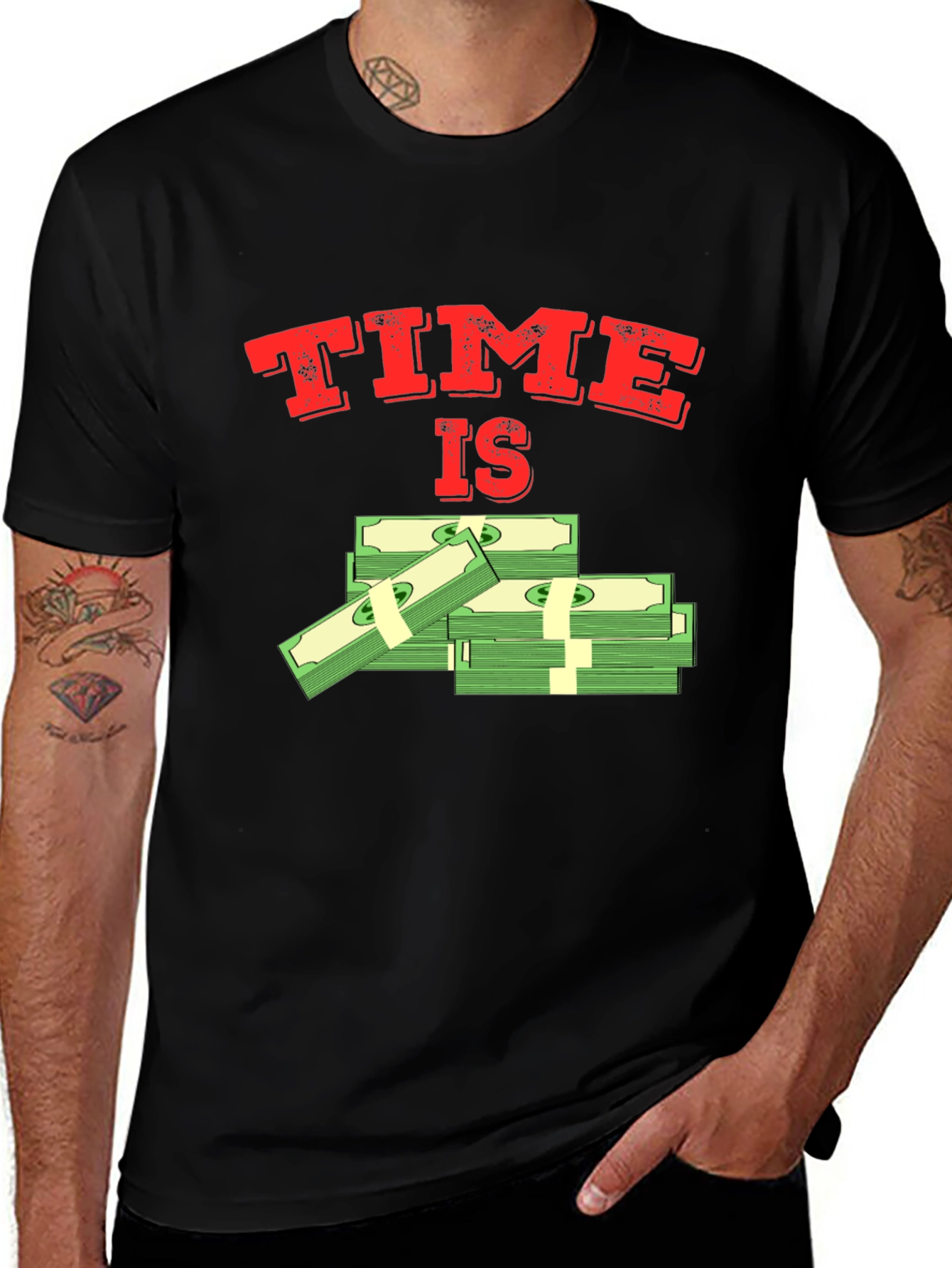 Time Is Money Graphic T-Shirt