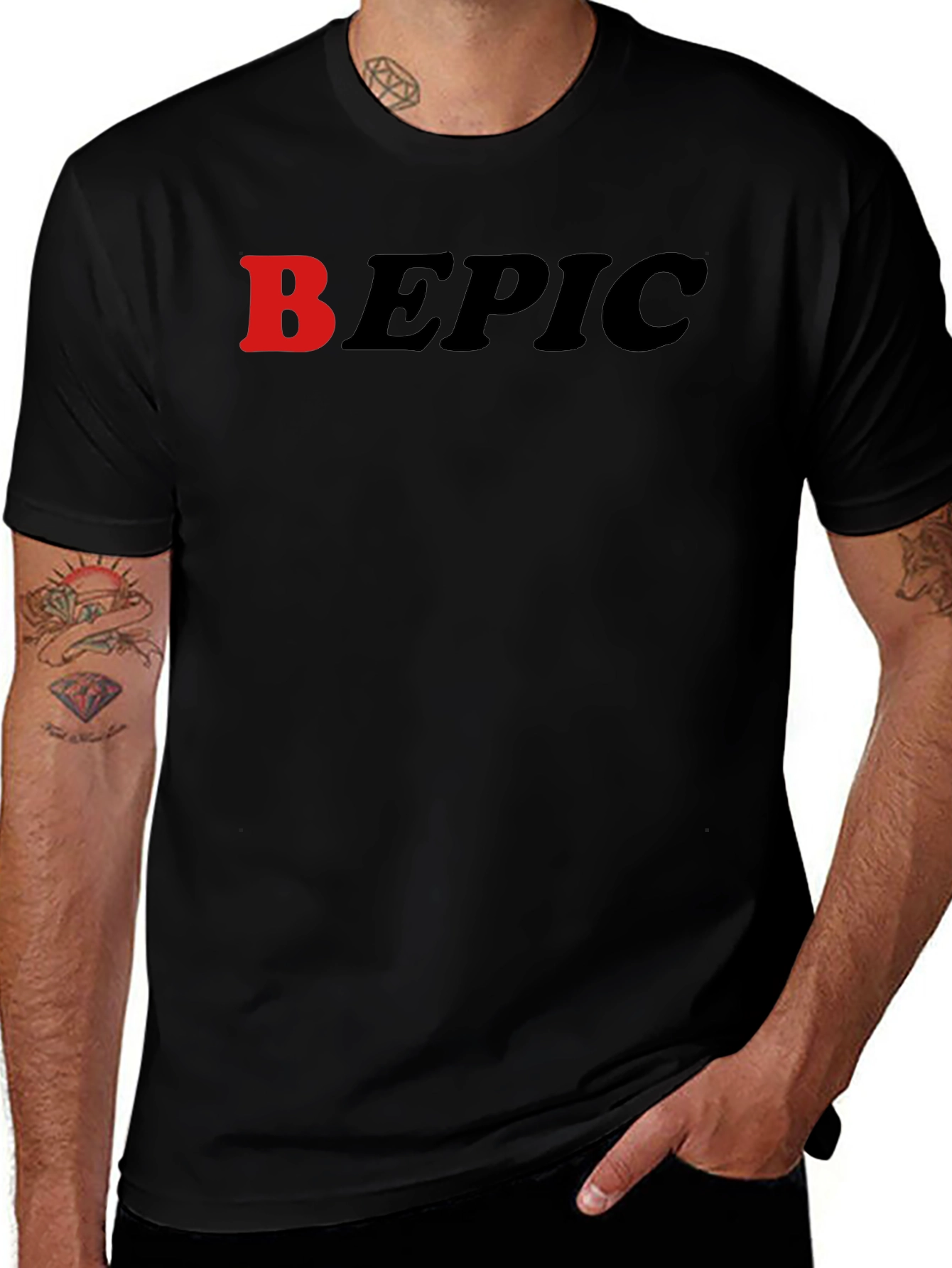 Variant 24 of B EPIC Graphic Tee - Black