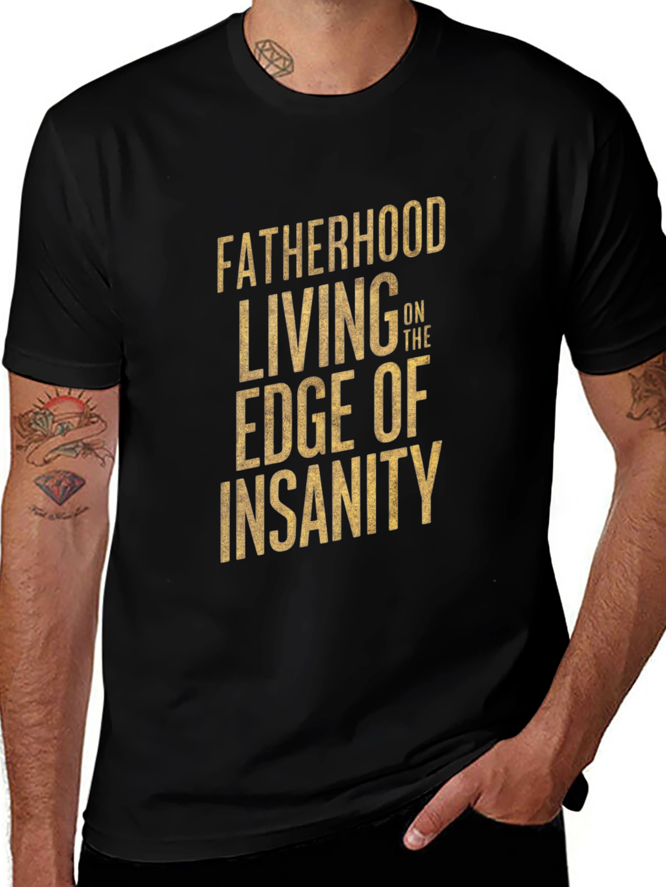 Variant 7 of Fatherhood Edge of Insanity Graphic T-Shirt