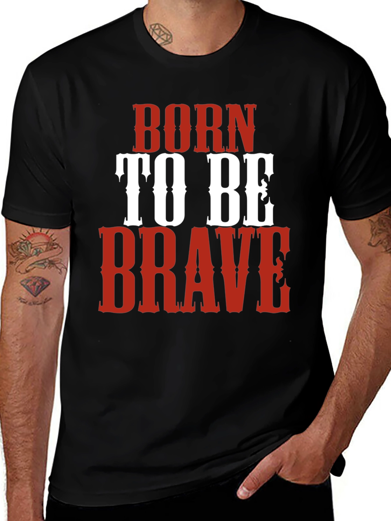 Variant 4 of Born to Be Brave Graphic Tee