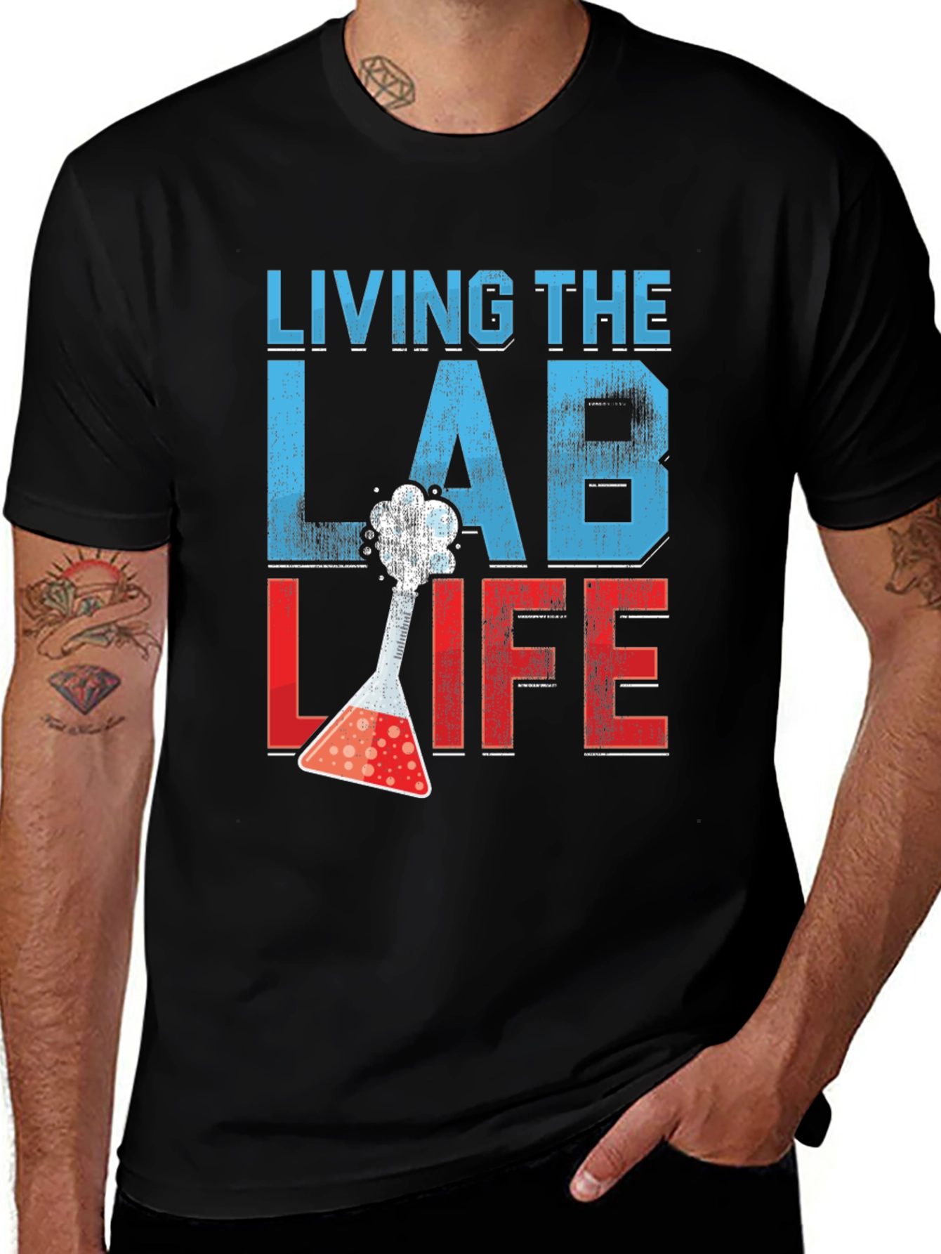 Living The Lab Life T-Shirt - Science Apparel