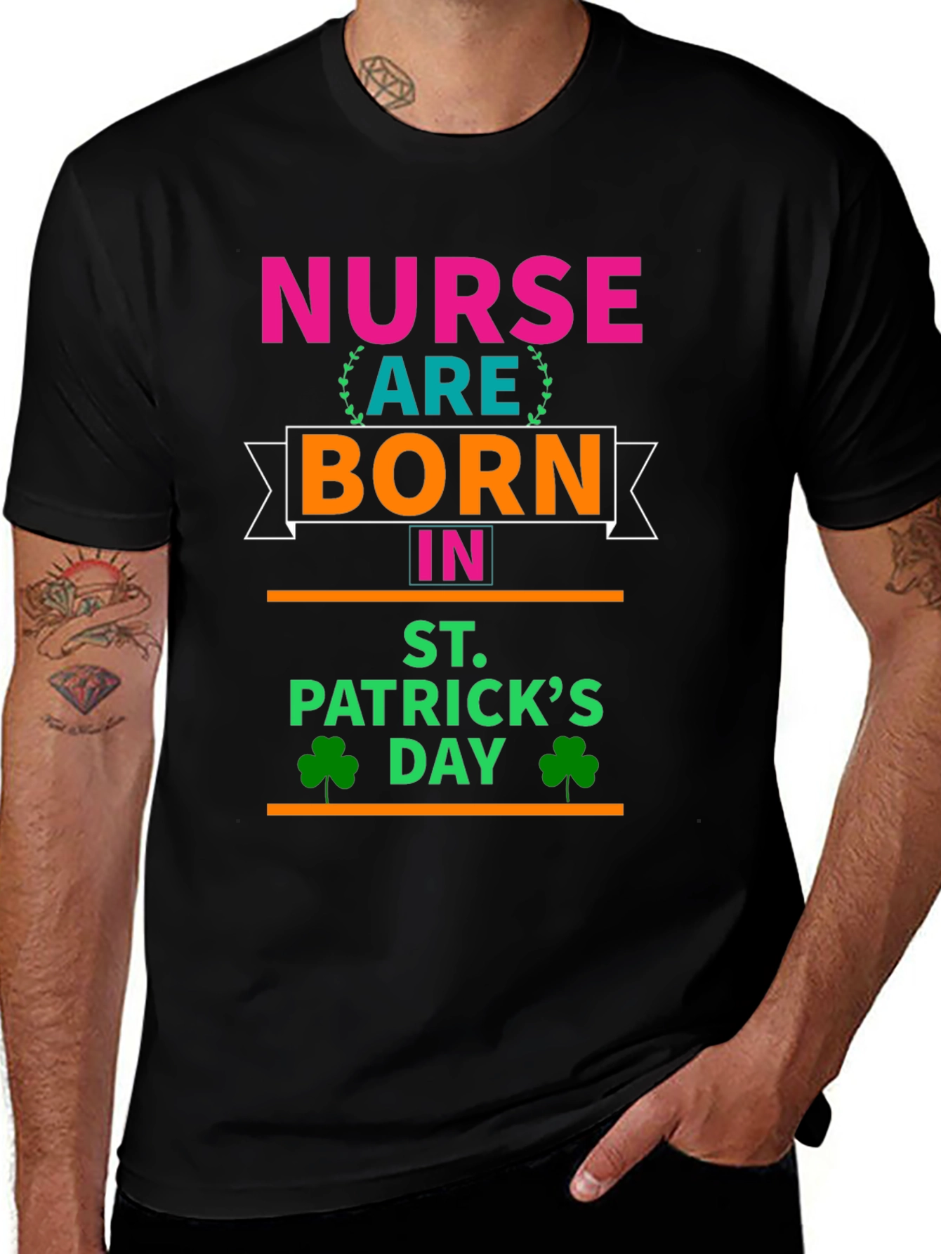 Nurse Born St. Patrick's Day T-Shirt