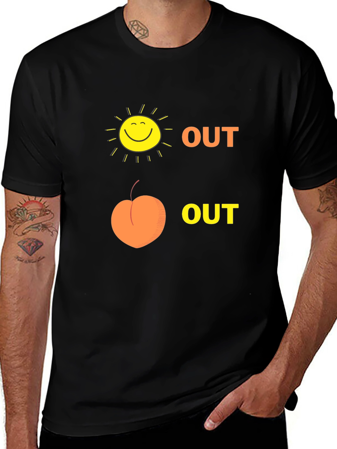 Variant 29 of Funny Sun Peach Out T-Shirt 