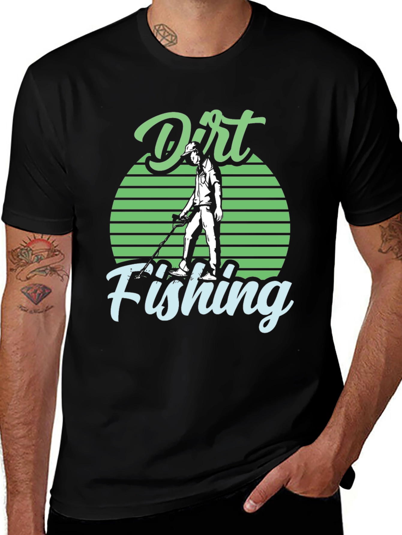 Variant 9 of Dirt Fishing Graphic Tee