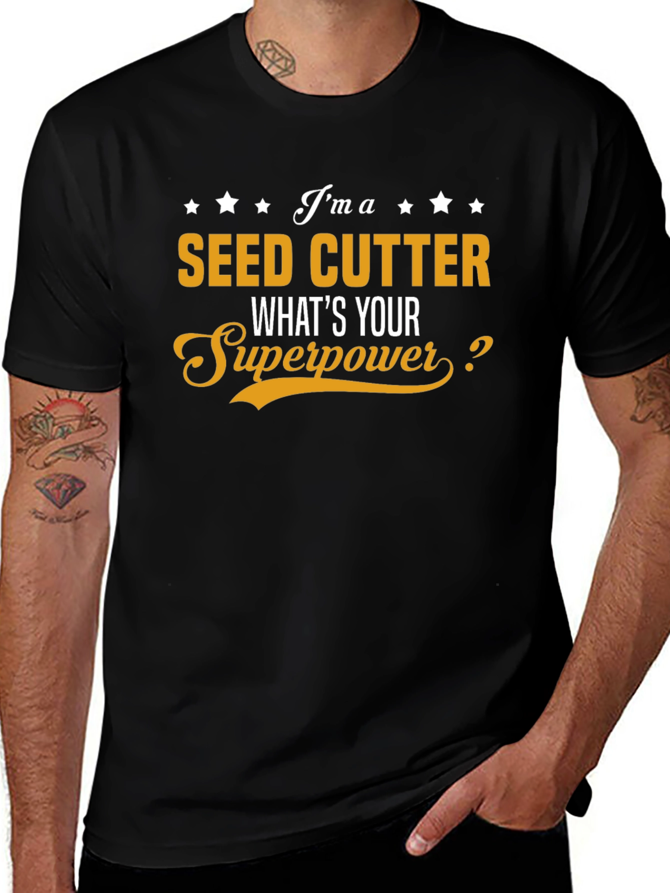 Variant 14 of Seed Cutter Superpower T-Shirt - Funny Job Tee