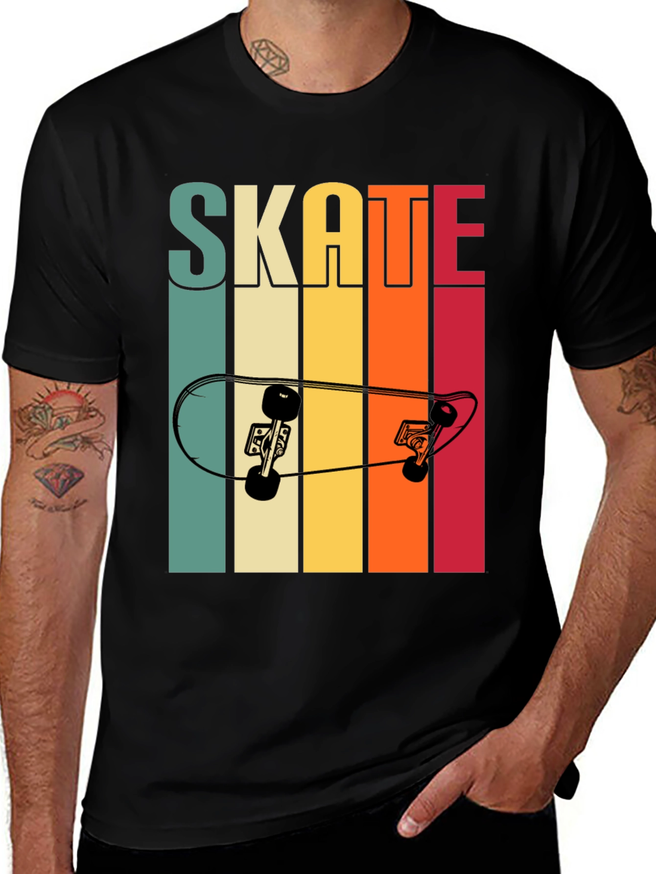 Variant 11 of Retro Skate T-Shirt - Classic Skateboard Design