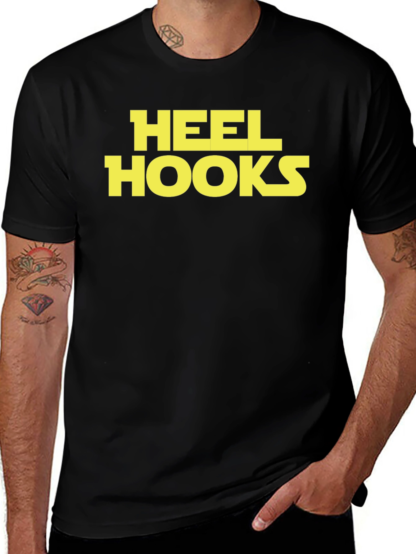 Heel Hooks Black Graphic Tee