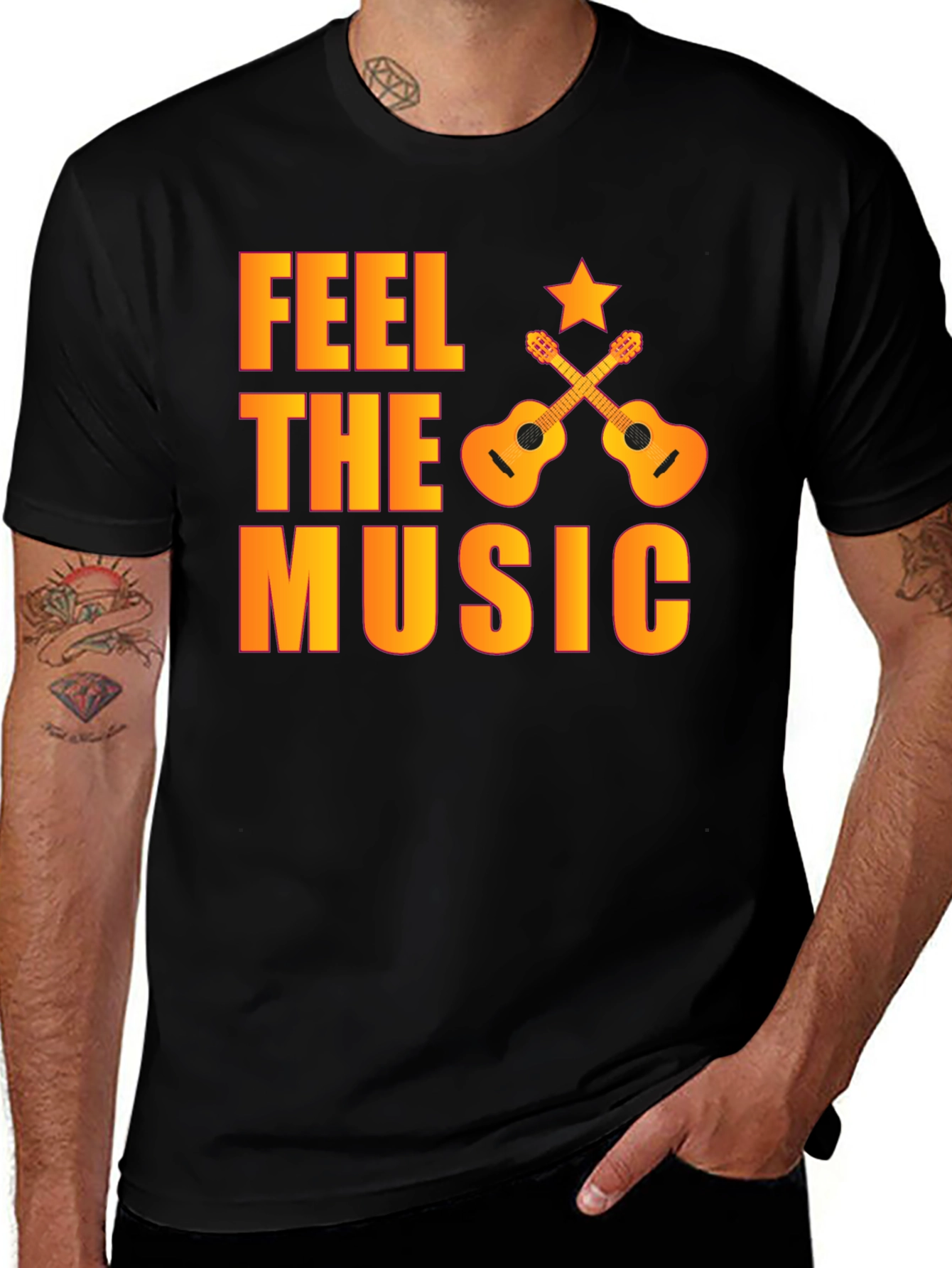 Variant 15 of Feel The Music Graphic T-Shirt