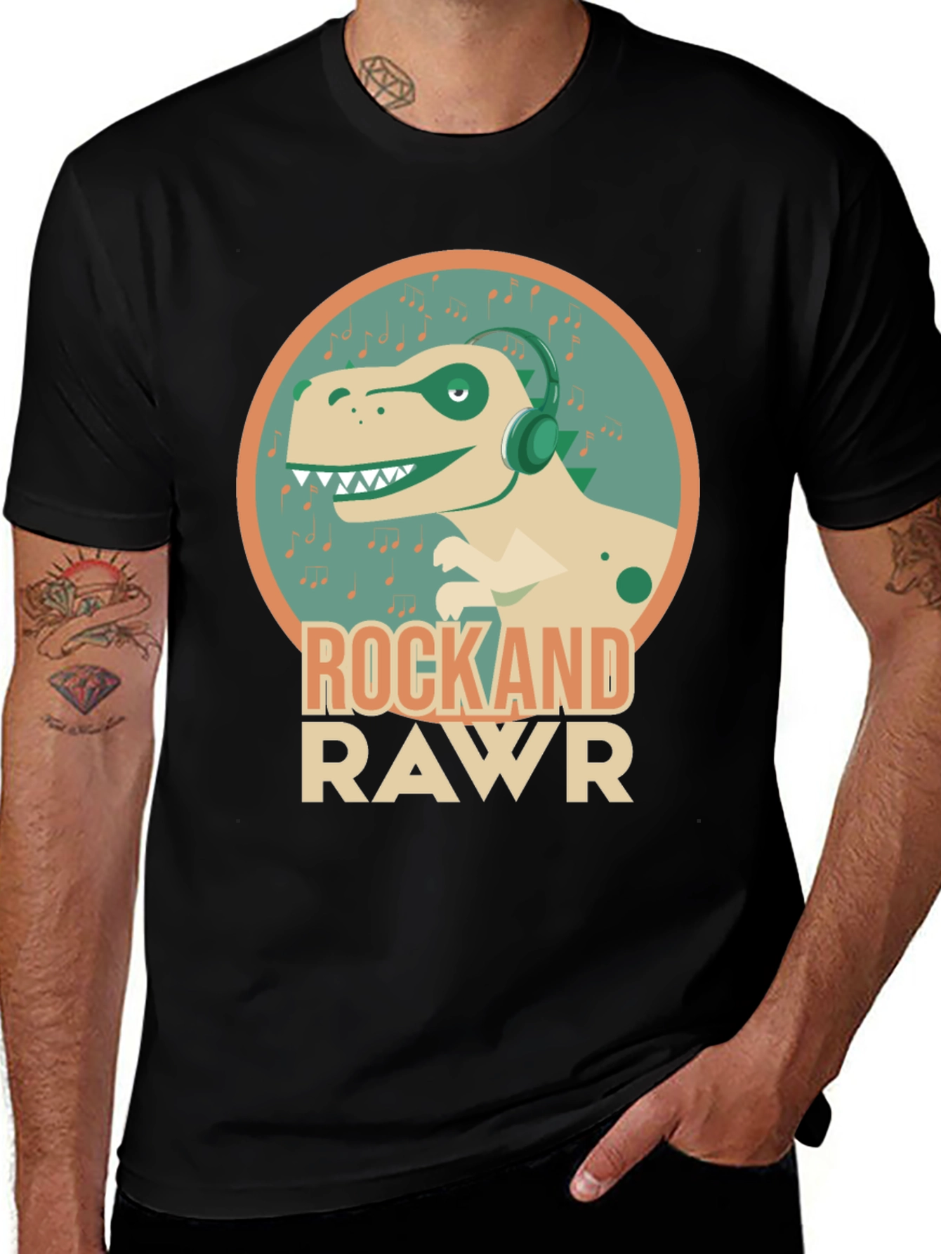 Variant 22 of Rock and Rawr Dinosaur T-Shirt