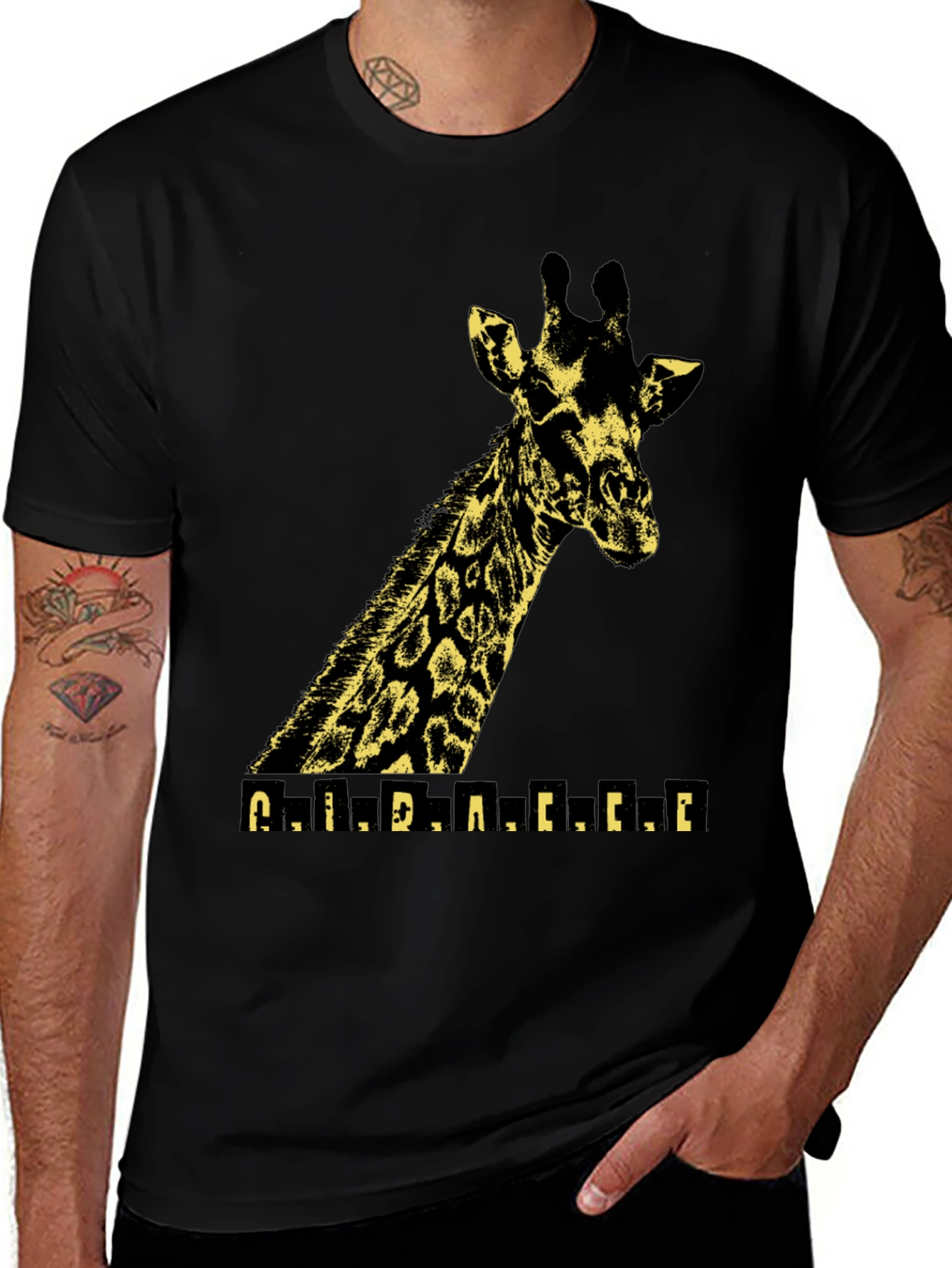 Variant 27 of Giraffe Graphic Tee - Stylish Animal Print T-Shirt