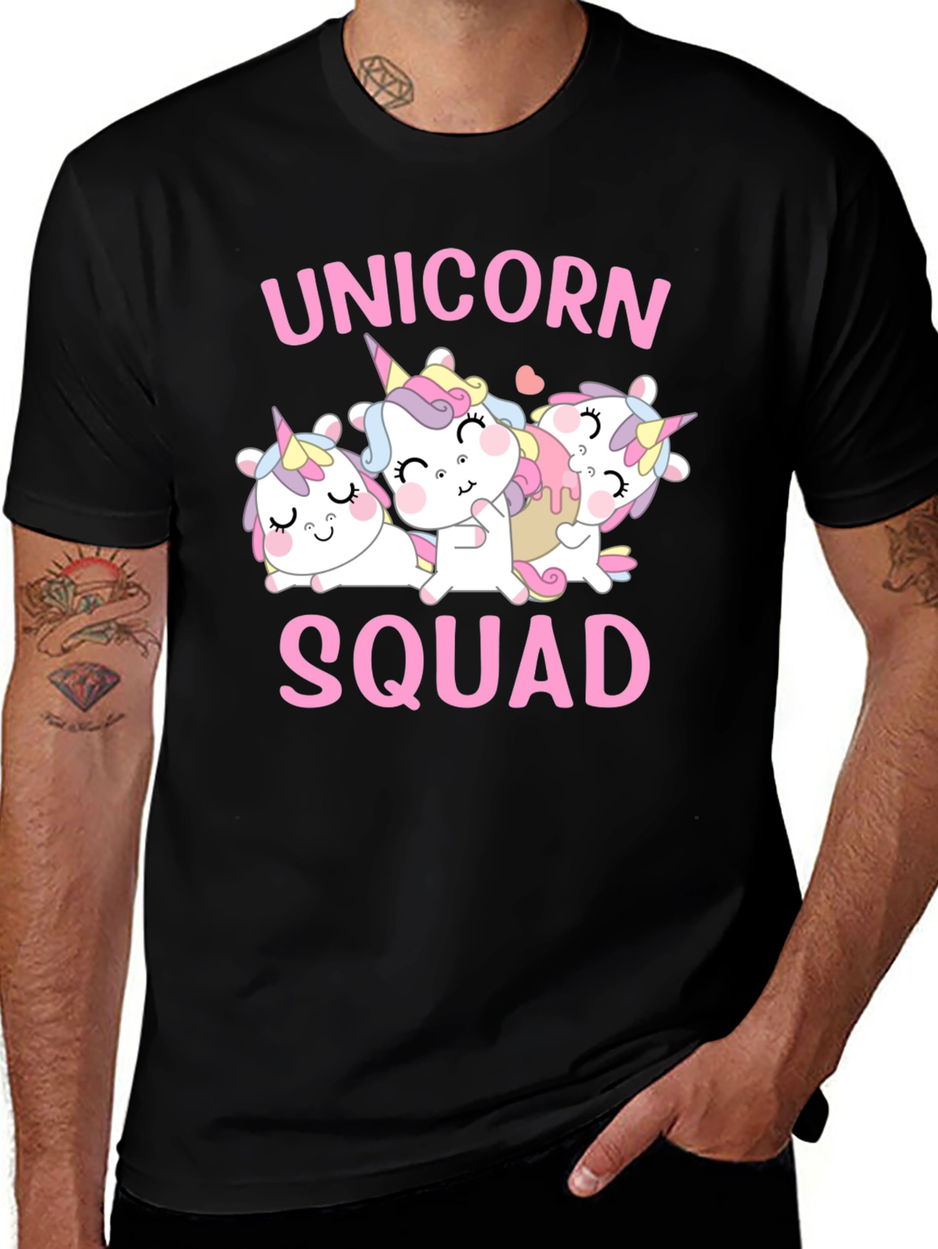 Variant 18 of Unicorn Squad Graphic Tee - Cute Cartoon Design